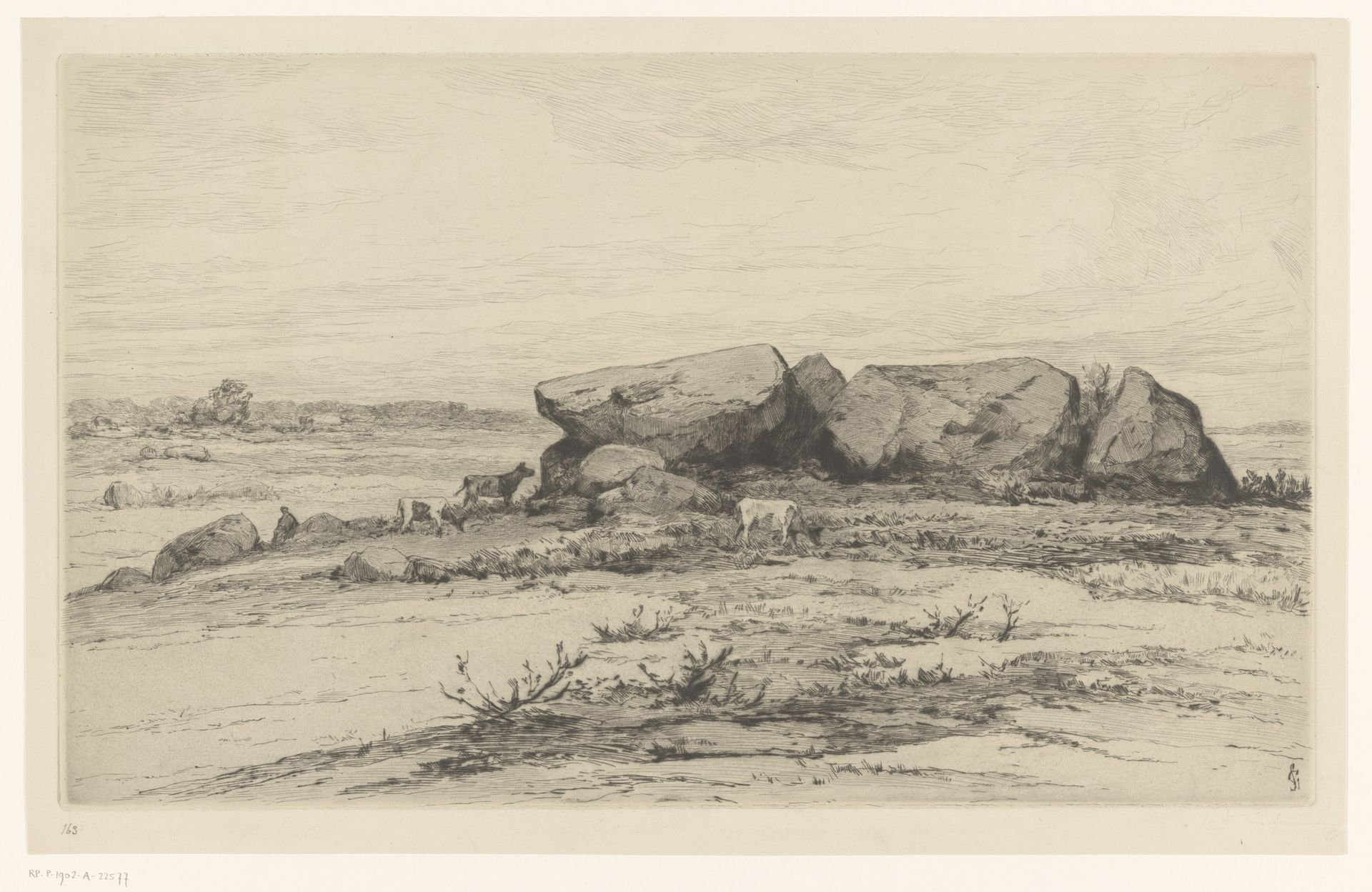 Dolmen bij Trégunc by Carel Nicolaas Storm van 's-Gravesande