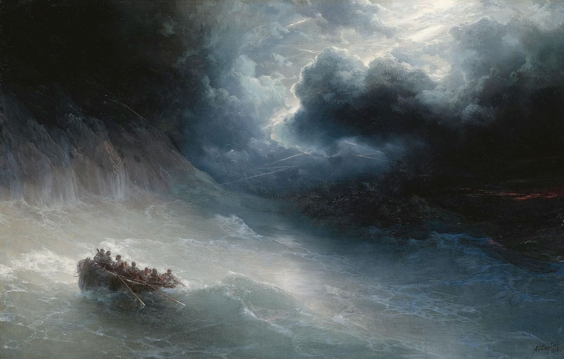 The Wrath Of The Seas by Ivan Konstantinovich Aivazovsky