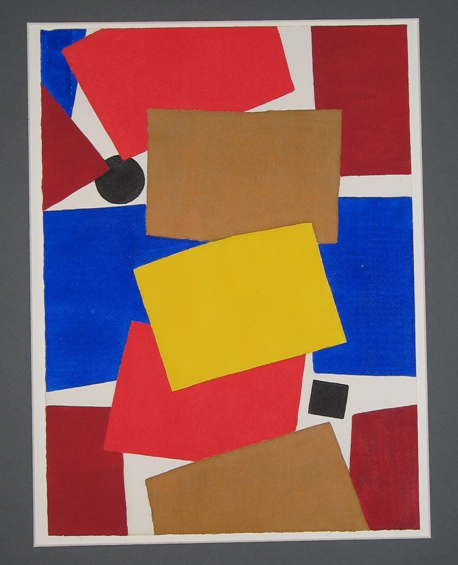 Composition From a Series 'Compositions With Colored Square Shapes' by Hryhorii Havrylenko