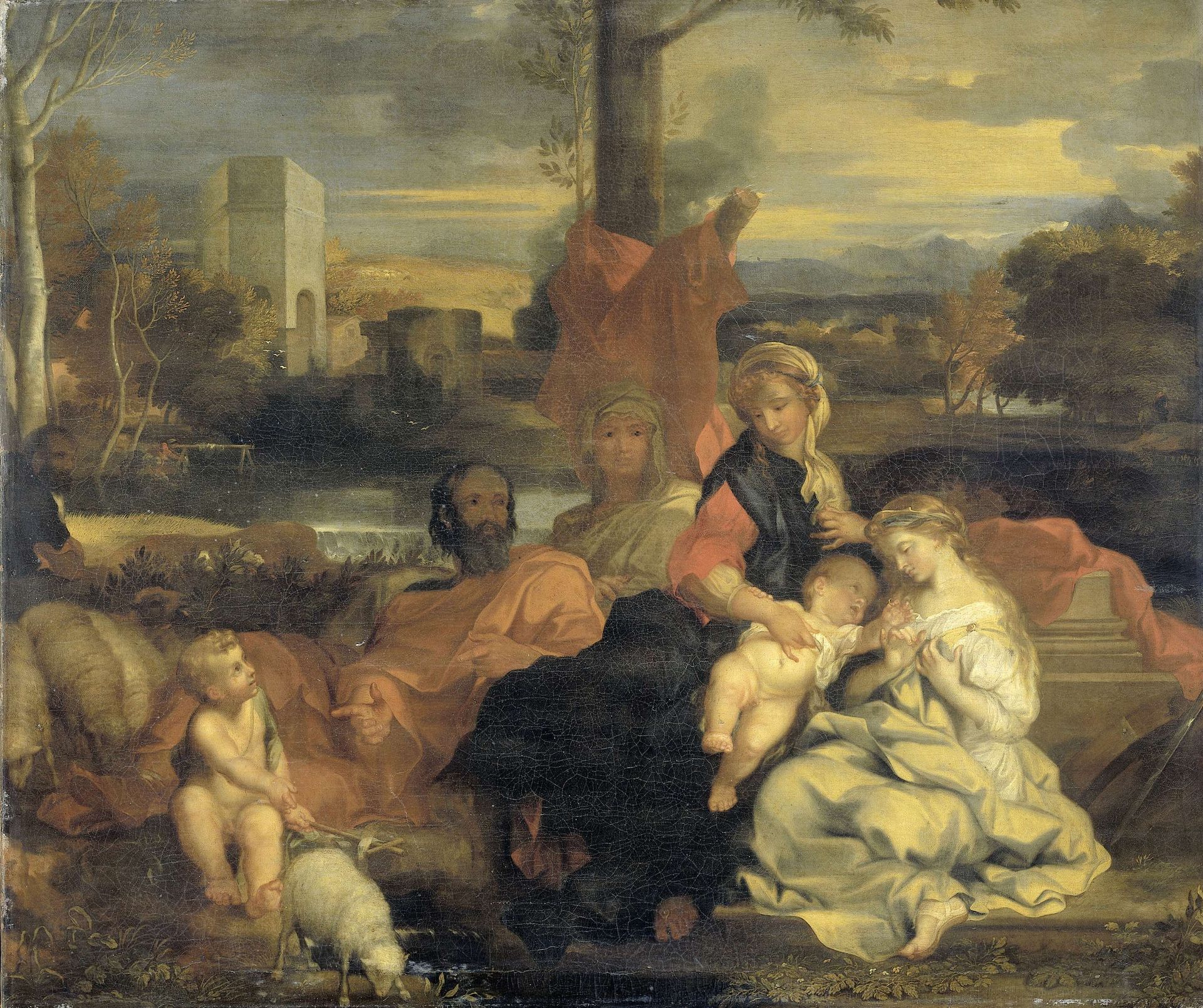 The Mystic Marriage of St Catherine by Sebastien Bourdon