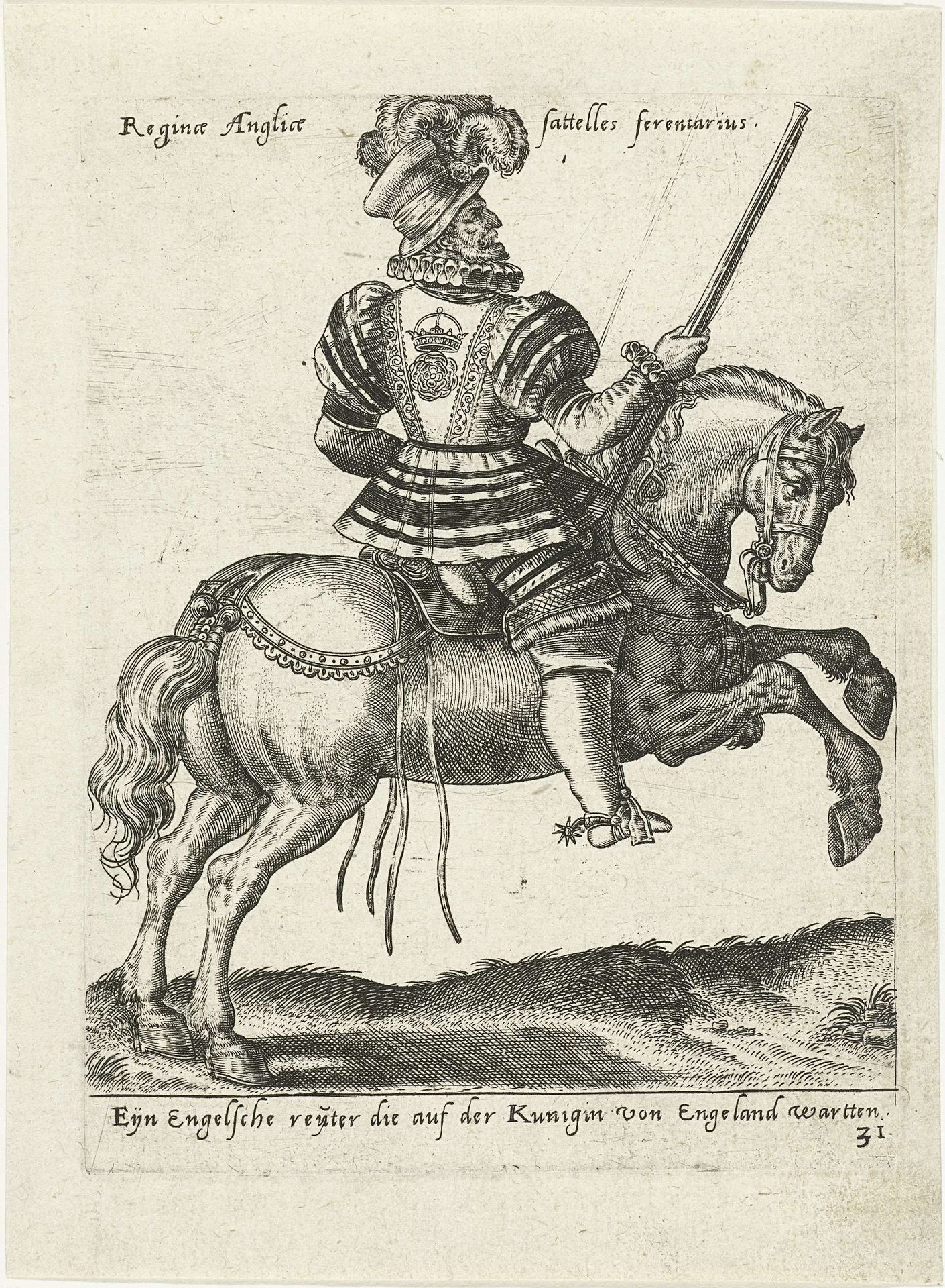 Engelse Yeoman of the Guard by Abraham de Bruyn