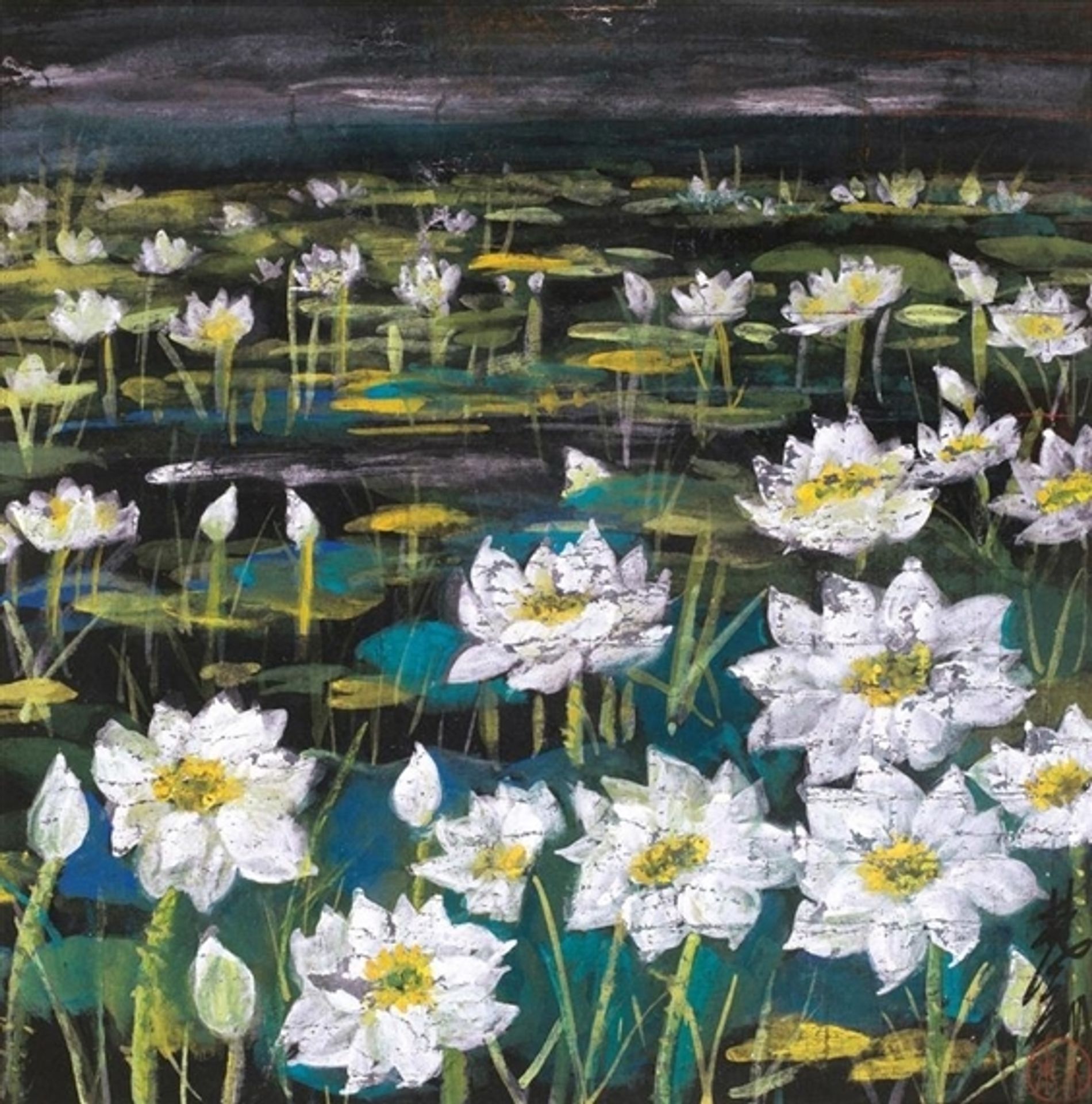 Lotus by Lin Fengmian