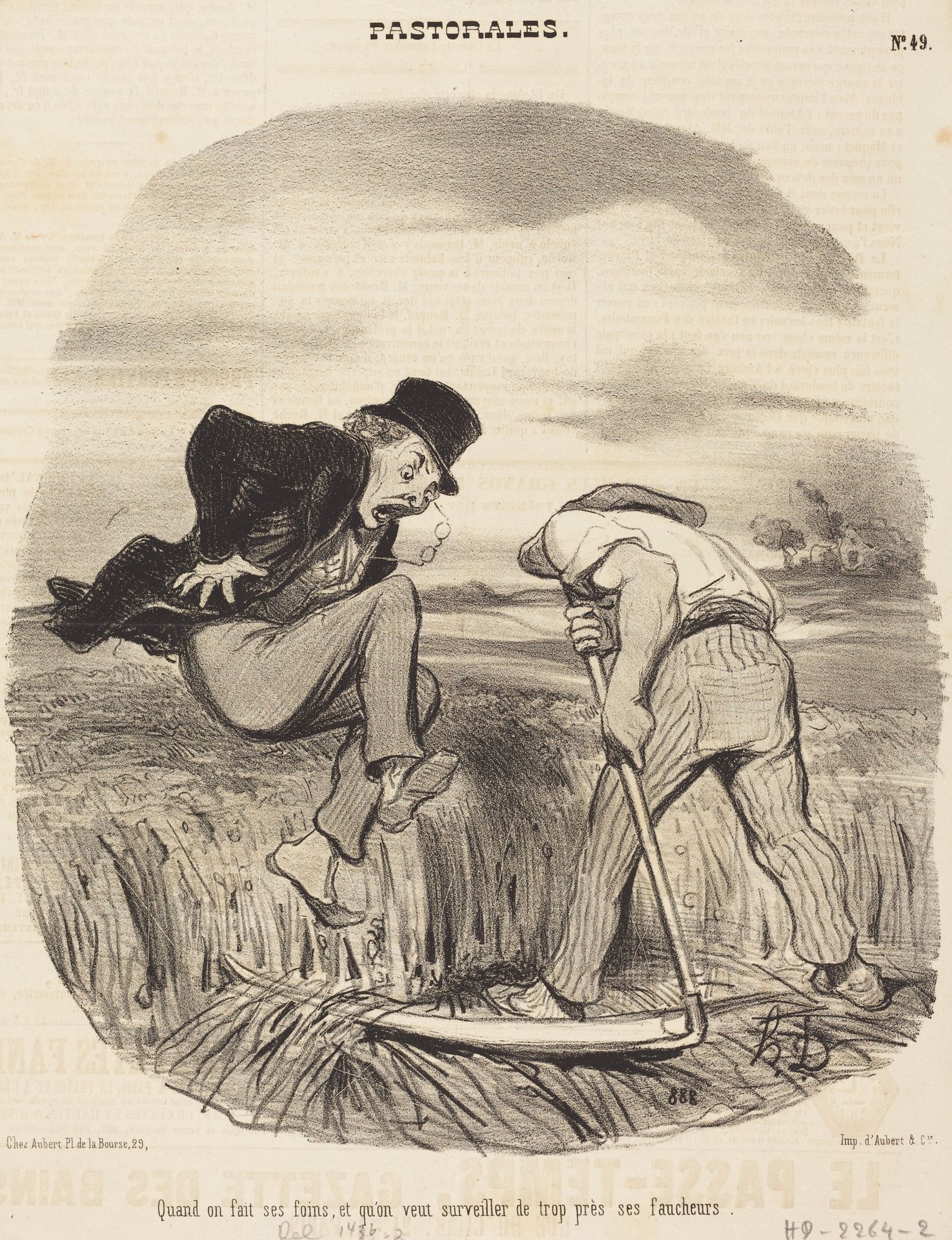 Quand on fait ses foins... by Honoré Daumier