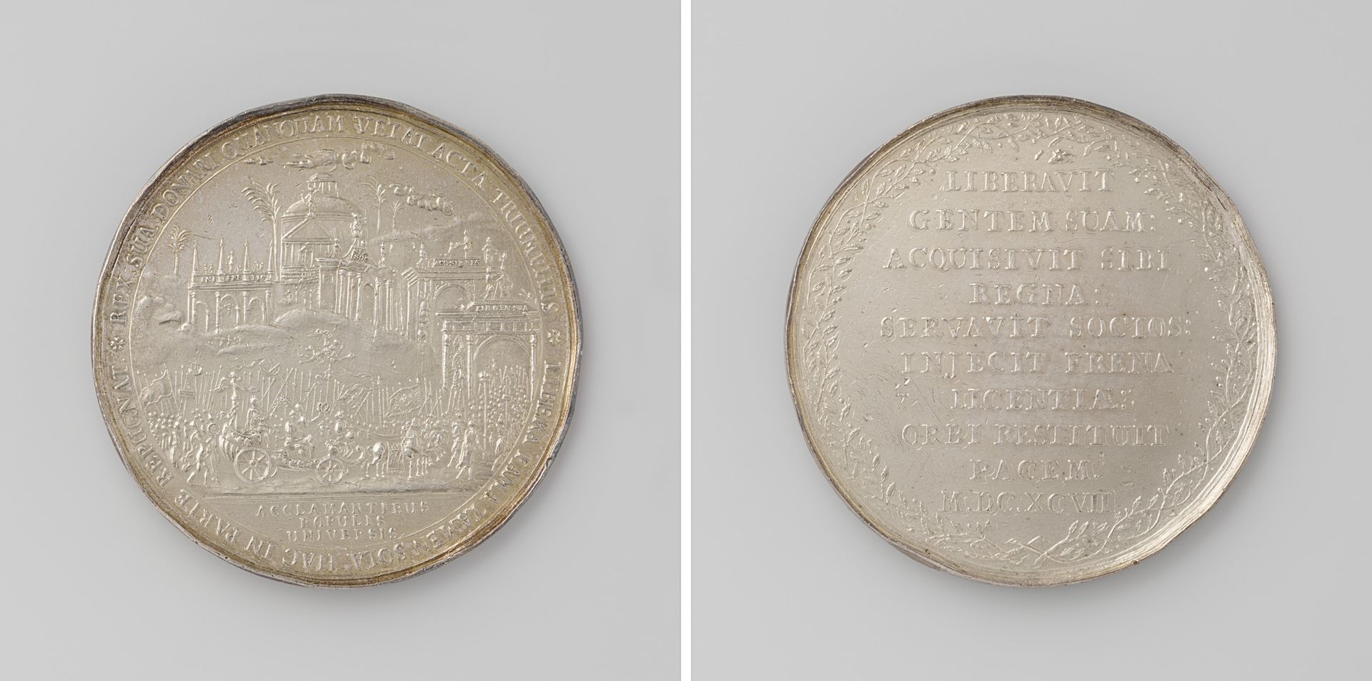Vrede van Rijswijk, ter ere van Willem III by Nicolas Chevalier