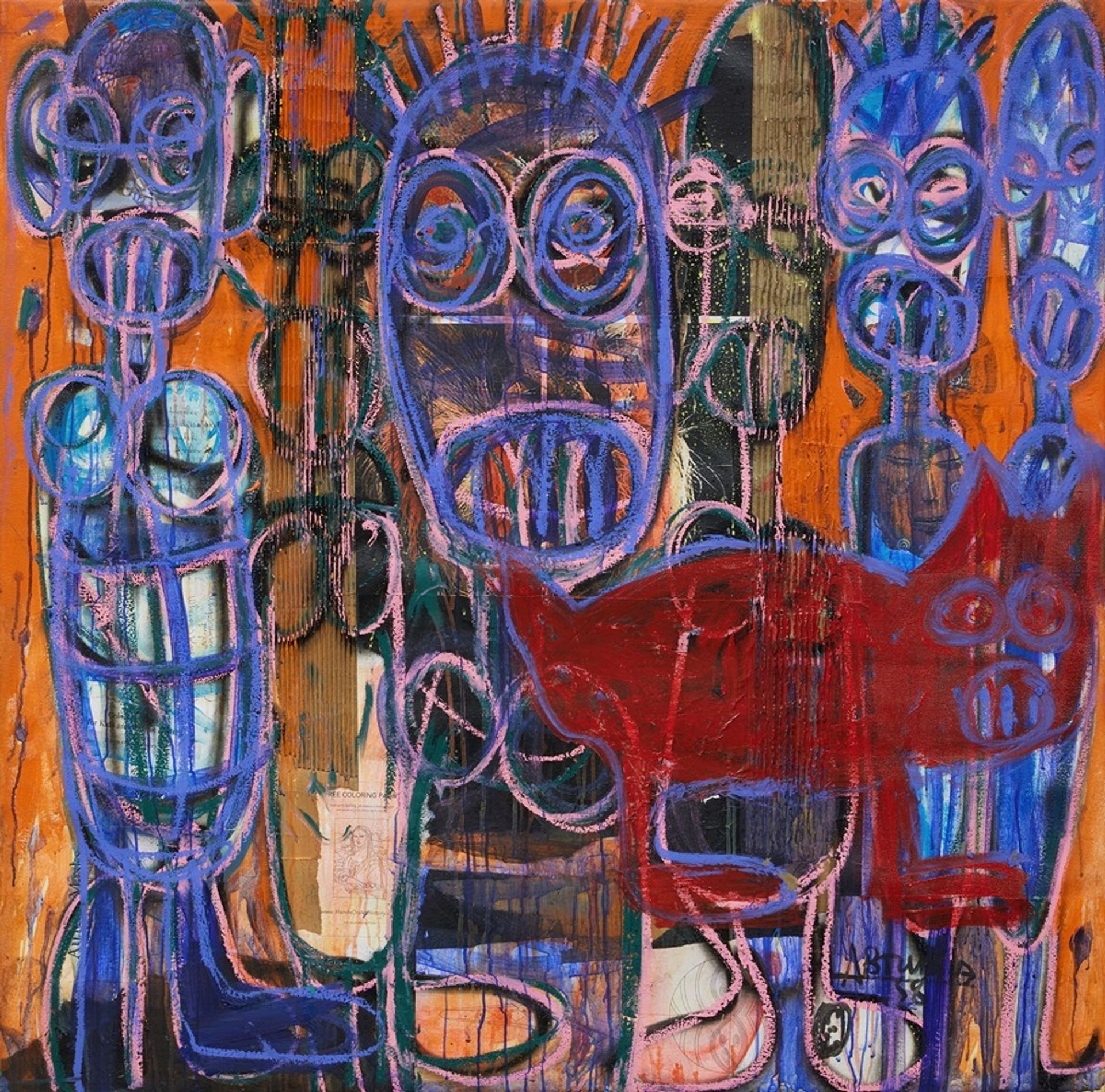 The Red Dog by Aboudia