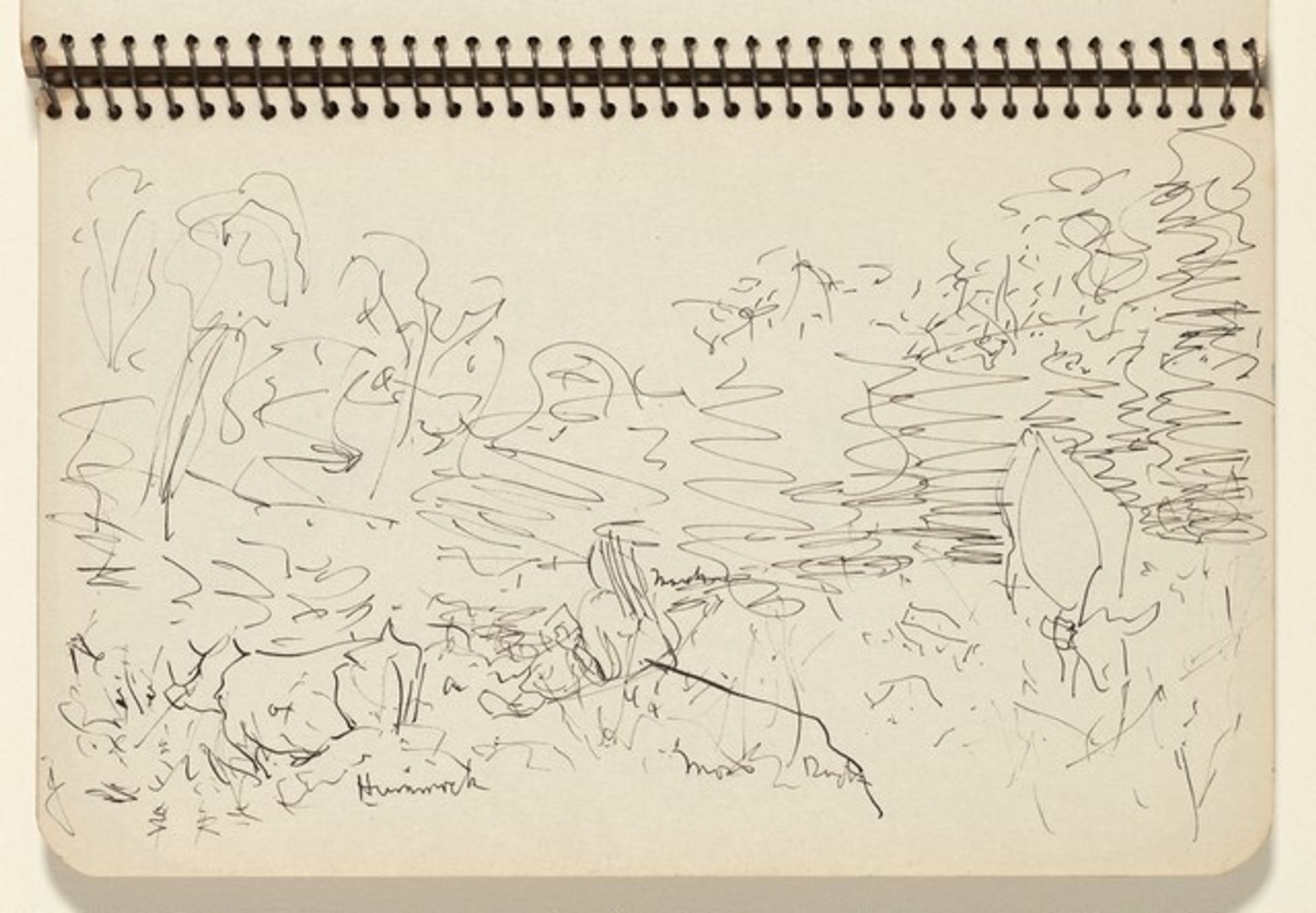 March Seated in a Landscape by Milton Avery
