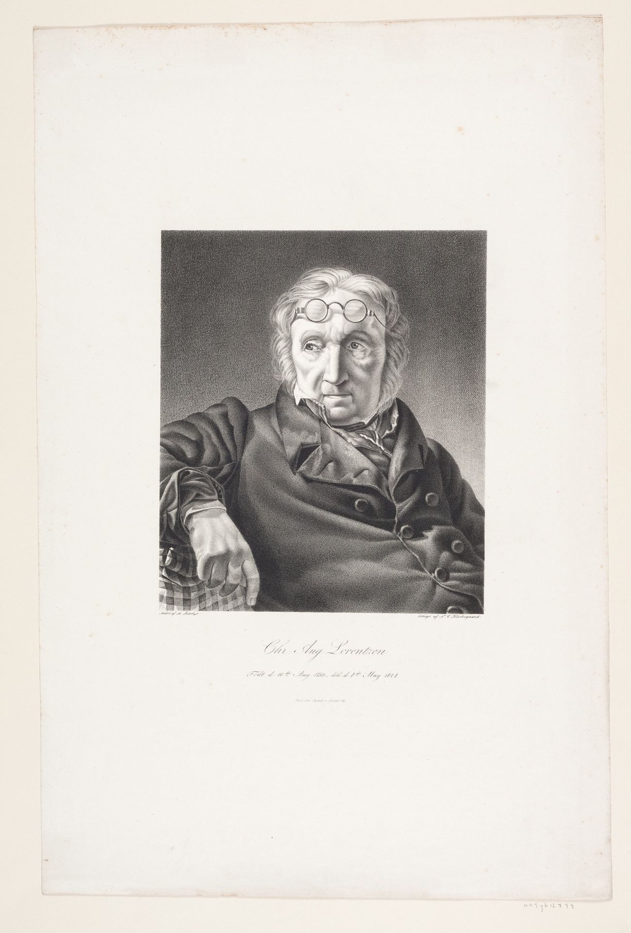 Christian August Lorentzen by N. Chr. Kierkegaard