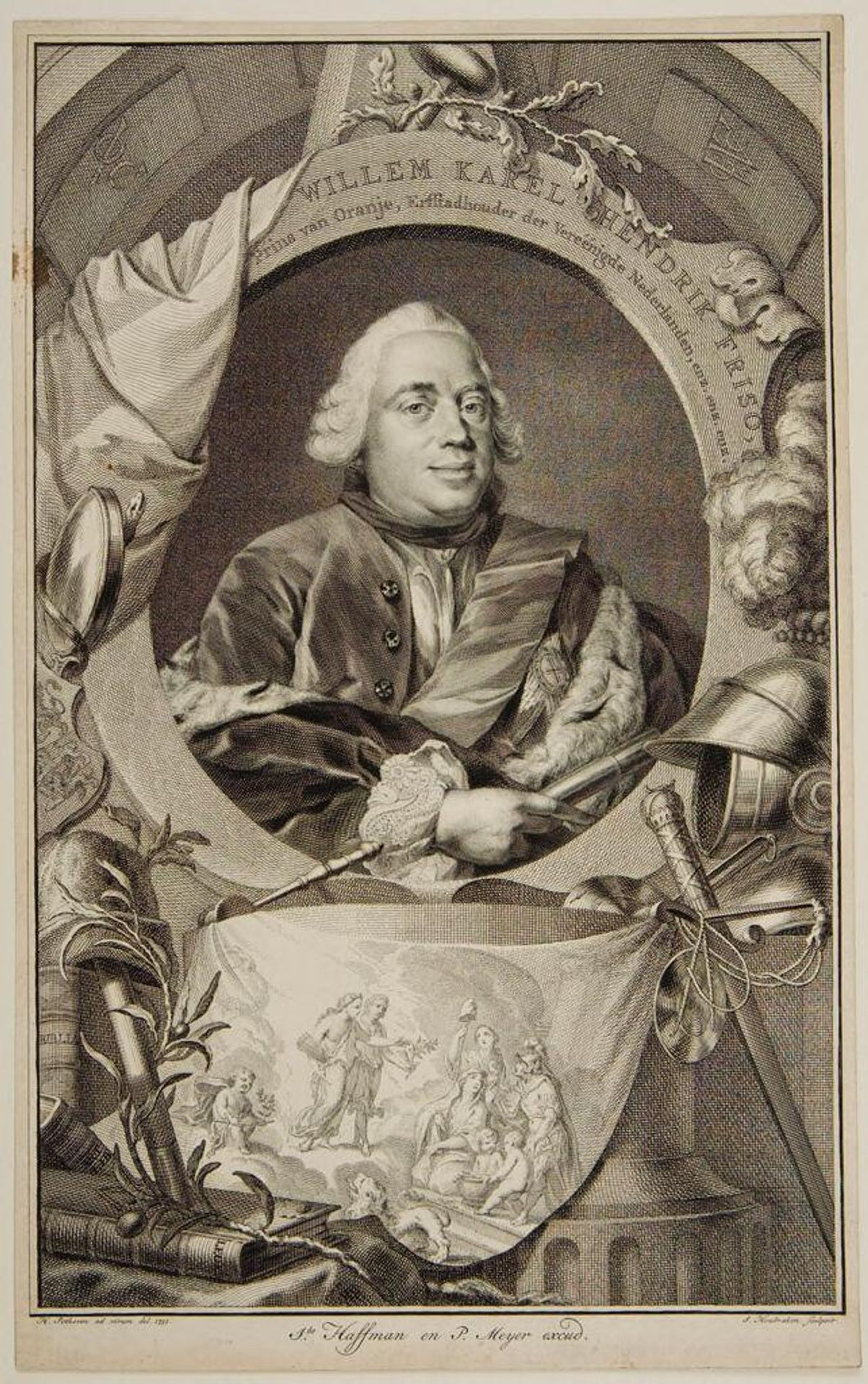 William IV, Prince of Orange, Stadtholder of the Netherlands by Jacobus Houbraken