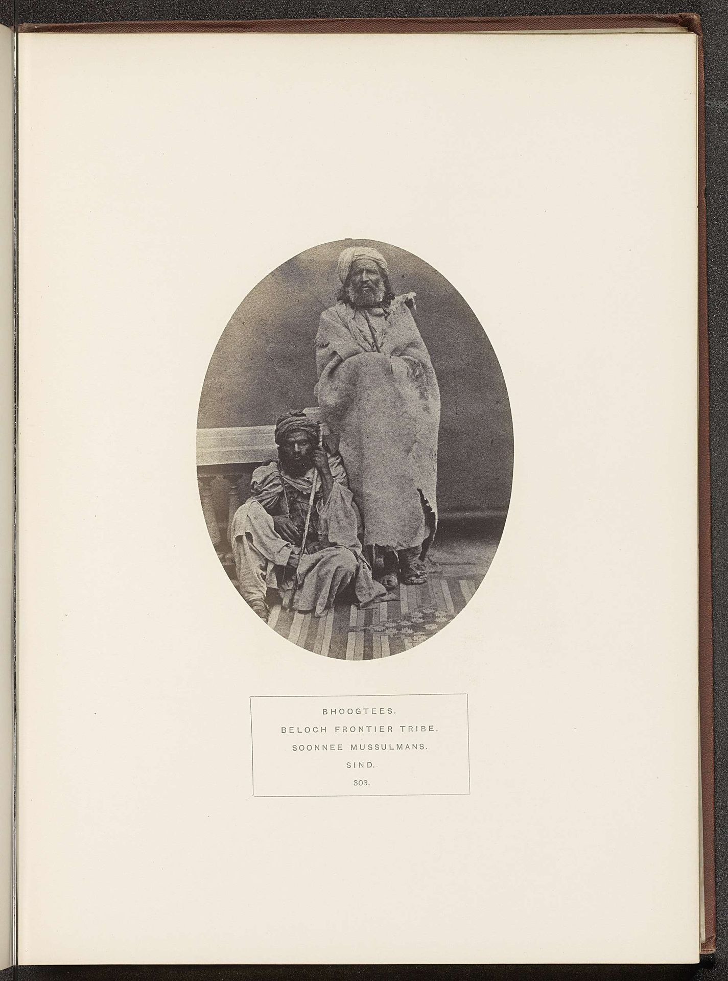 Portret van twee onbekende mannen van de Bugti-stam uit Sindh by Henry Charles Baskerville Tanner
