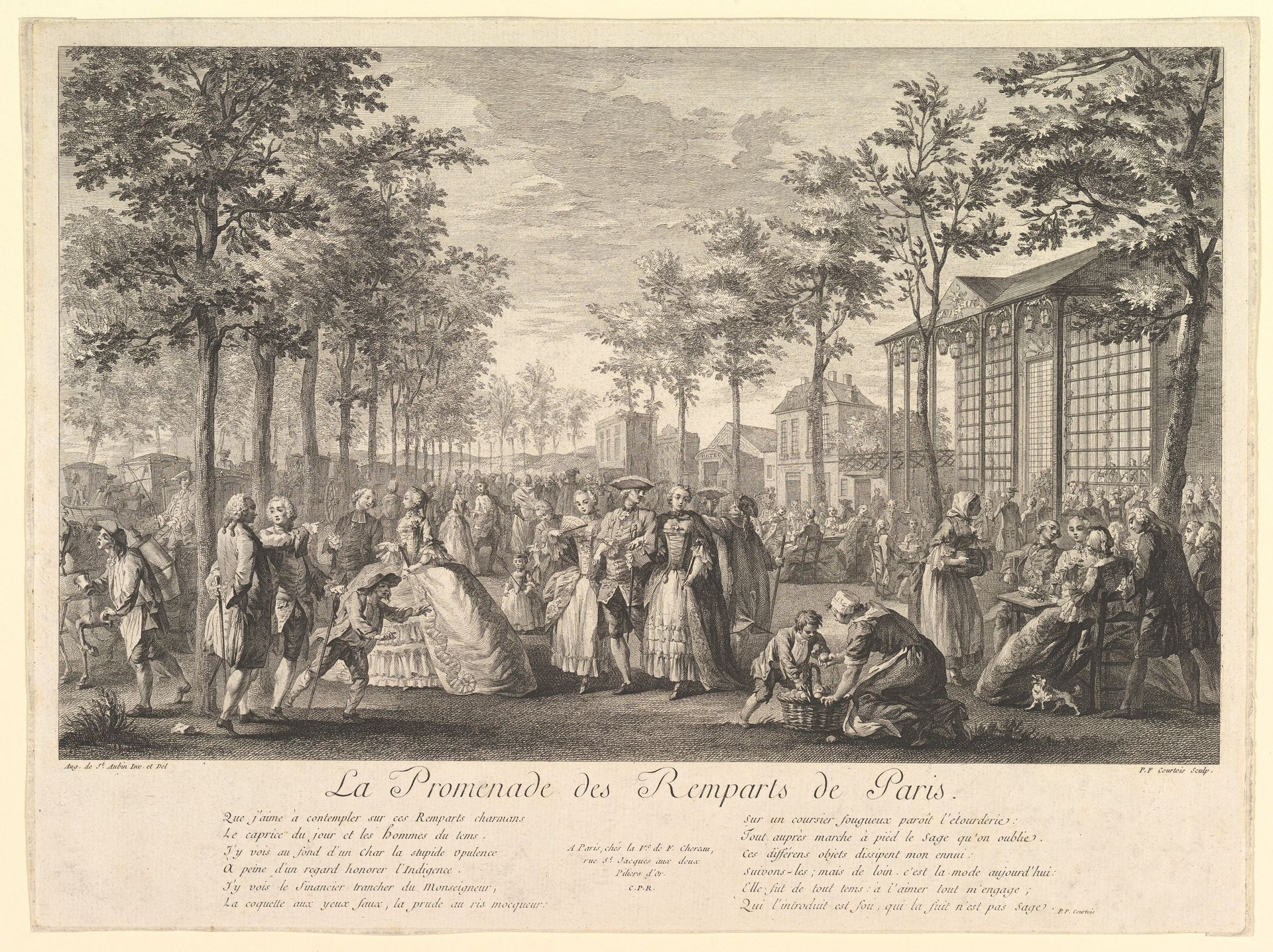 La Promenade des Remparts de Paris by Pierre François Courtois
