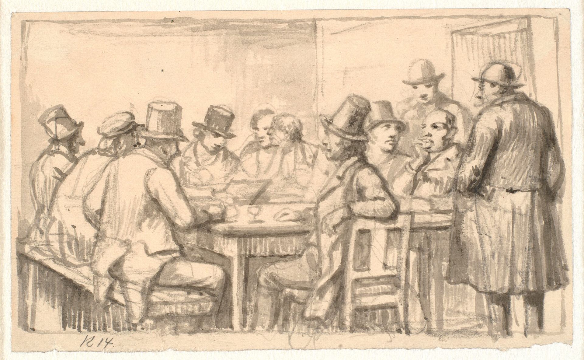 Politikere i en krostue by Wilhelm Marstrand