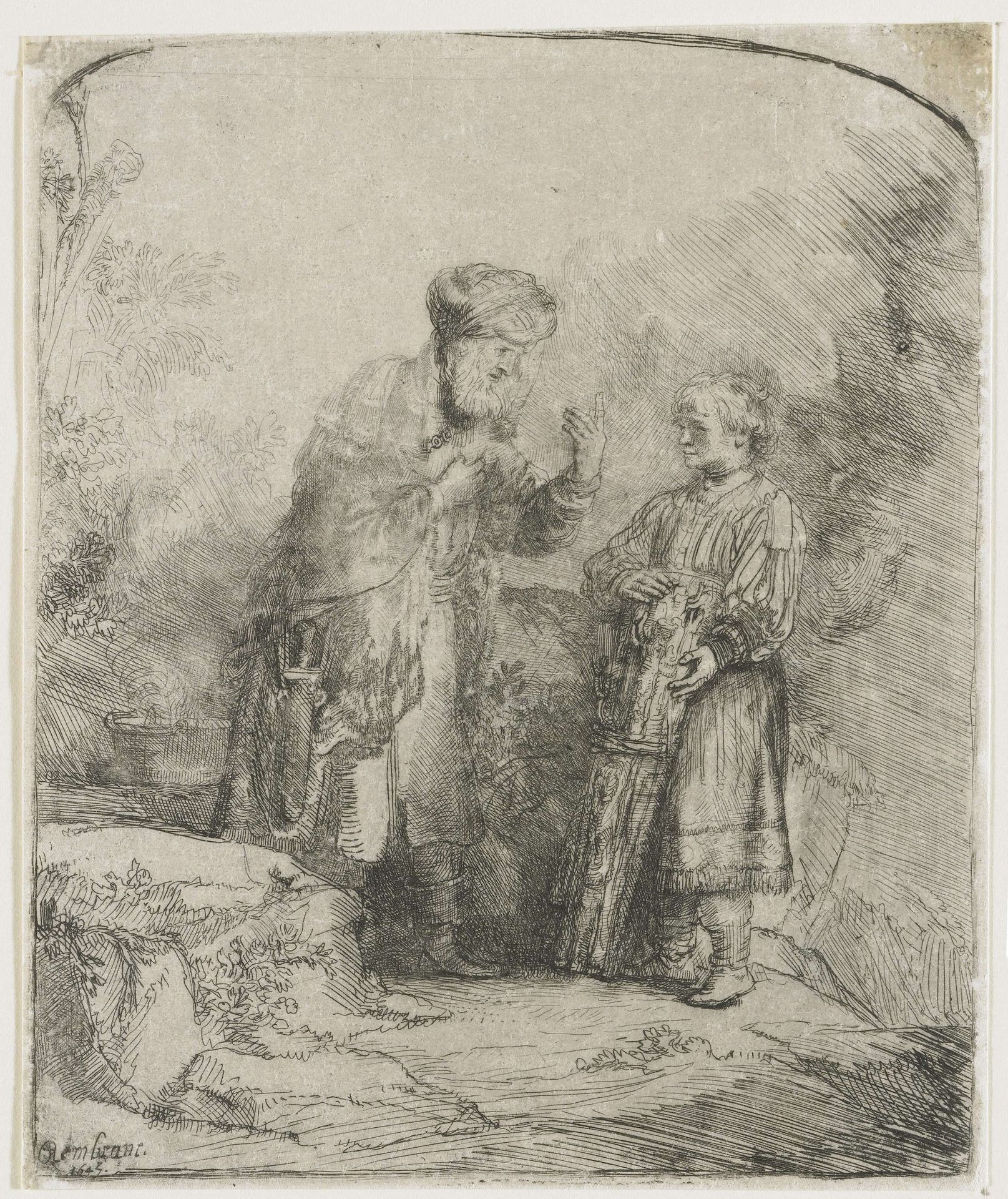 Abraham and Isaac by Rembrandt van Rijn