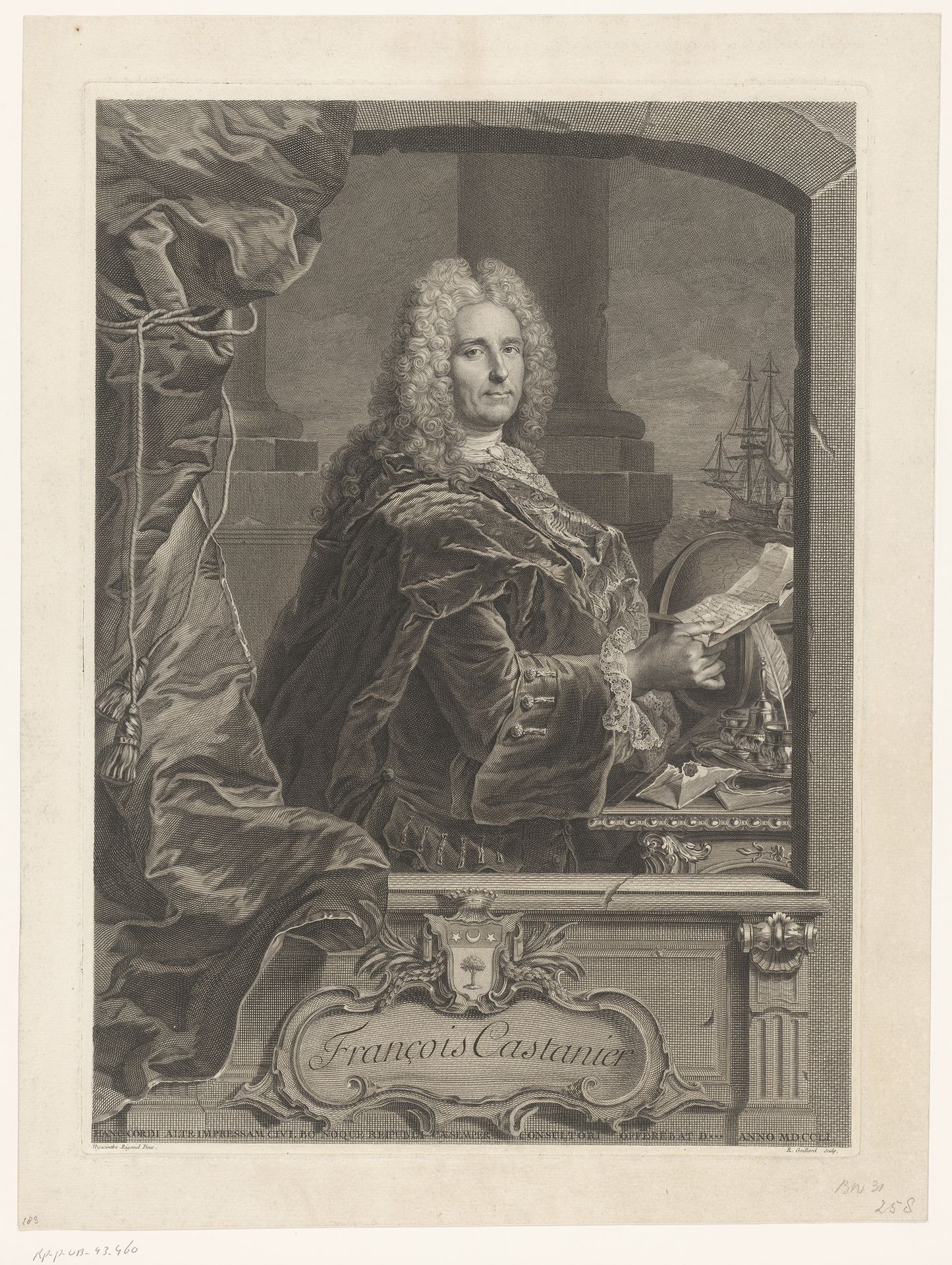 Portret van François Castanier by René Gaillard