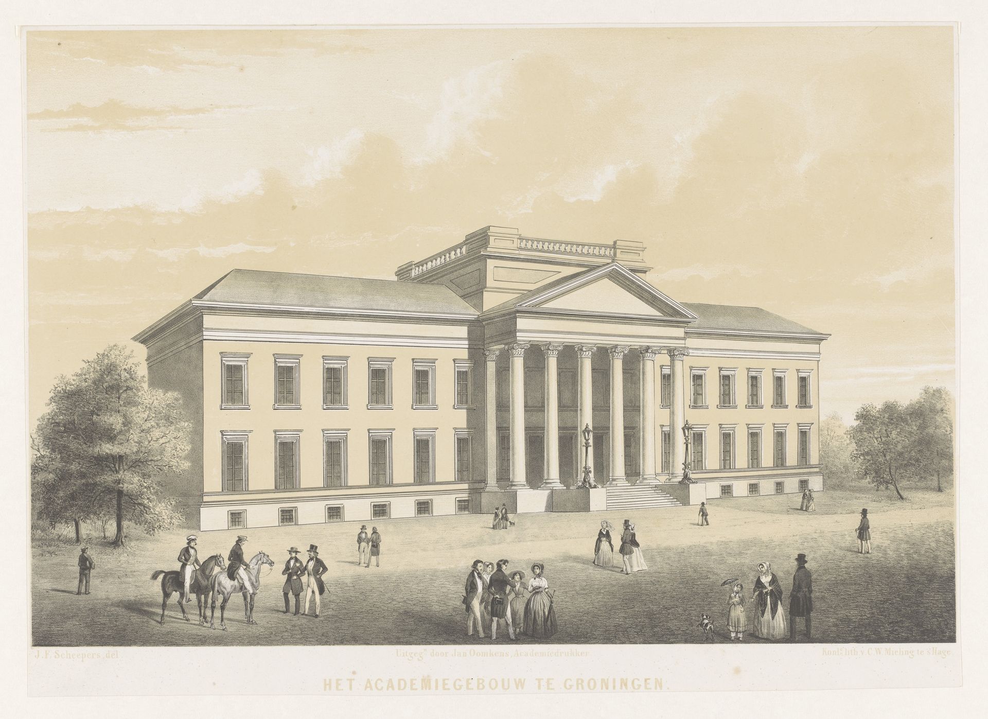 Academiegebouw te Groningen by Anonymous
