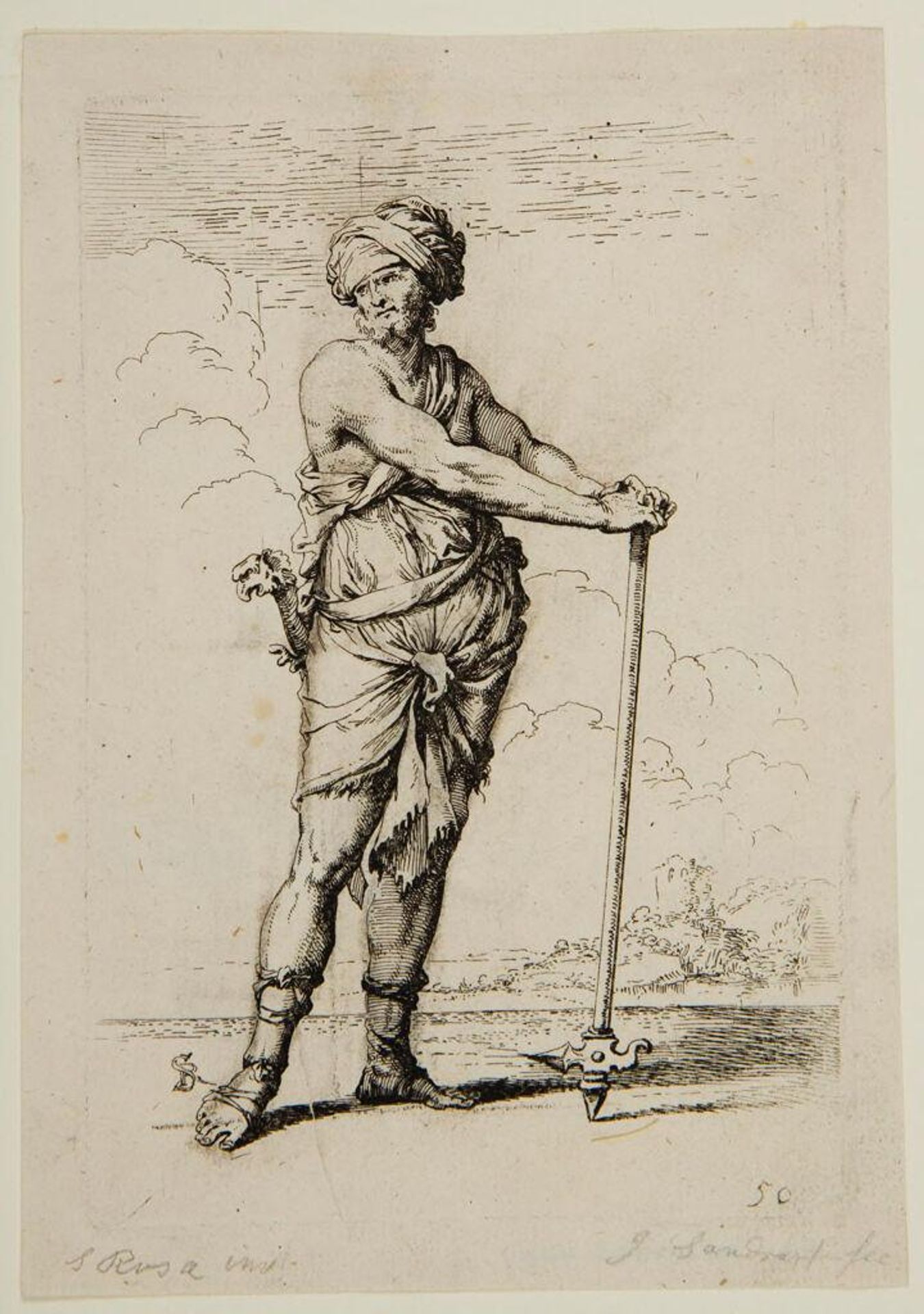 Copy after the Figurine by Salvator Rosa