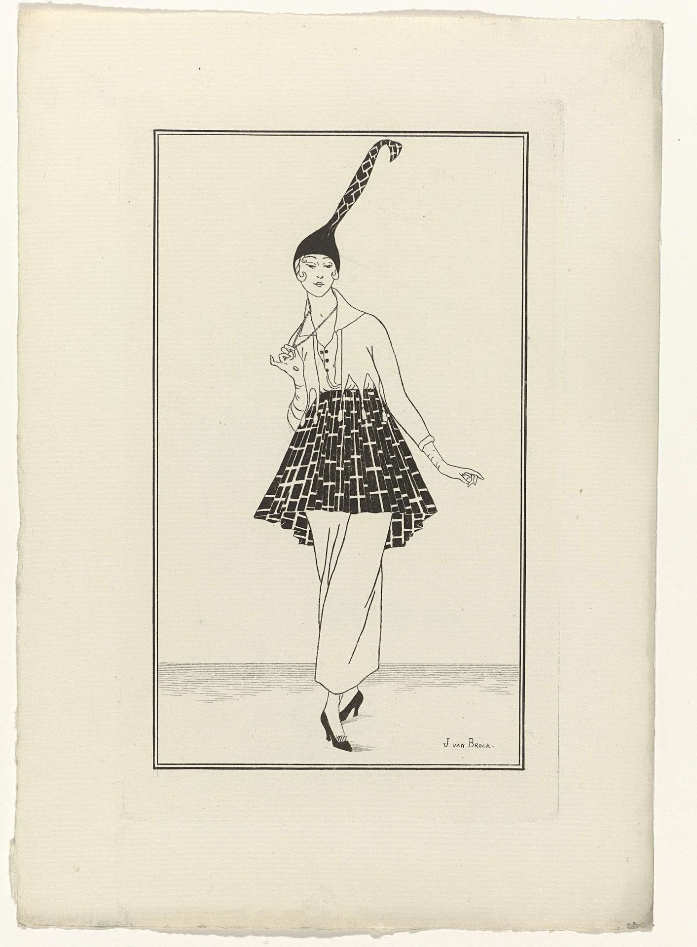 Journal des Dames et des Modes, Costumes Parisiens, 1914, No. 155 by Jan van Brock