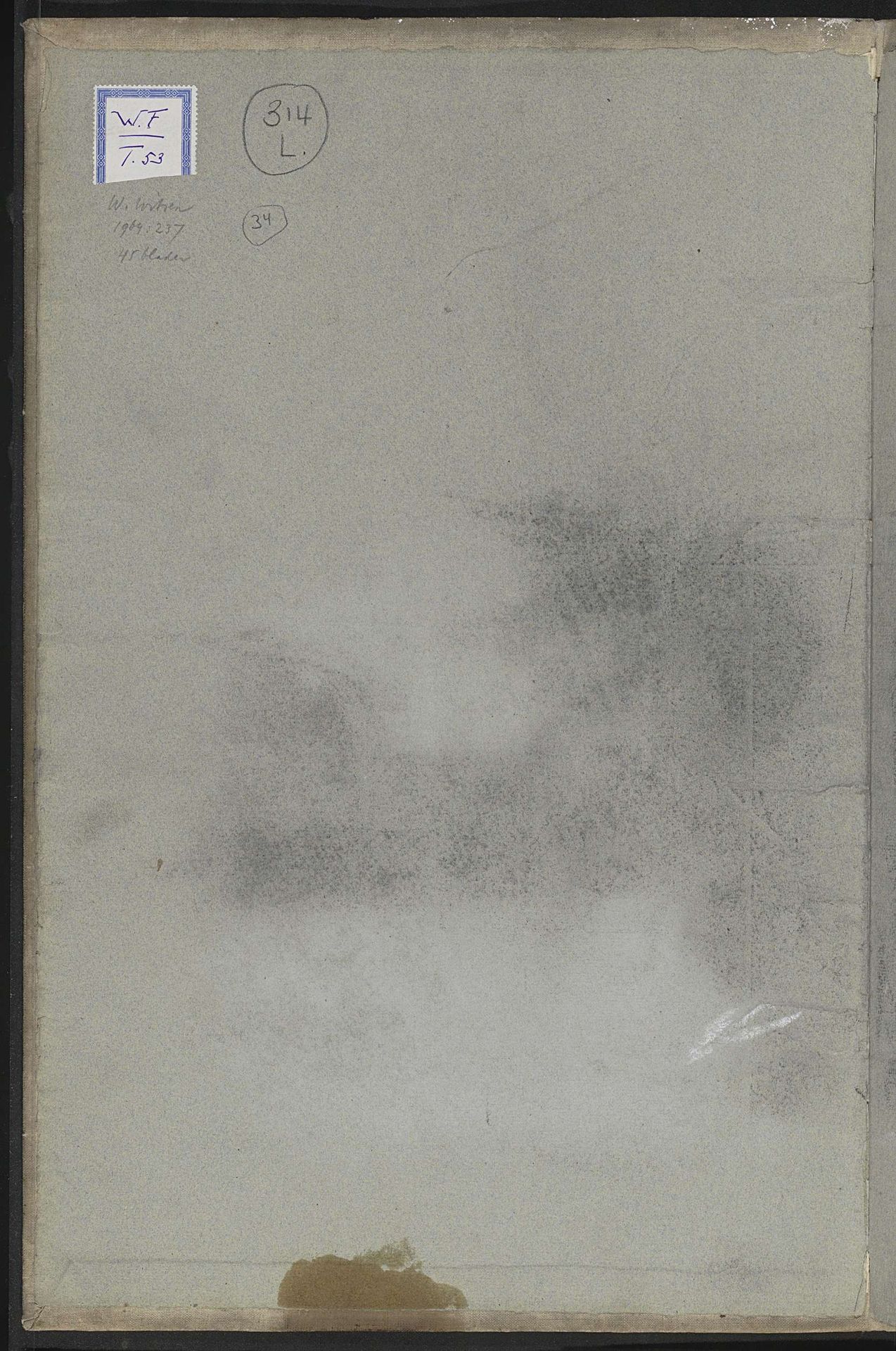 Abklatsch van de krijttekening op pagina 1 by Willem Witsen