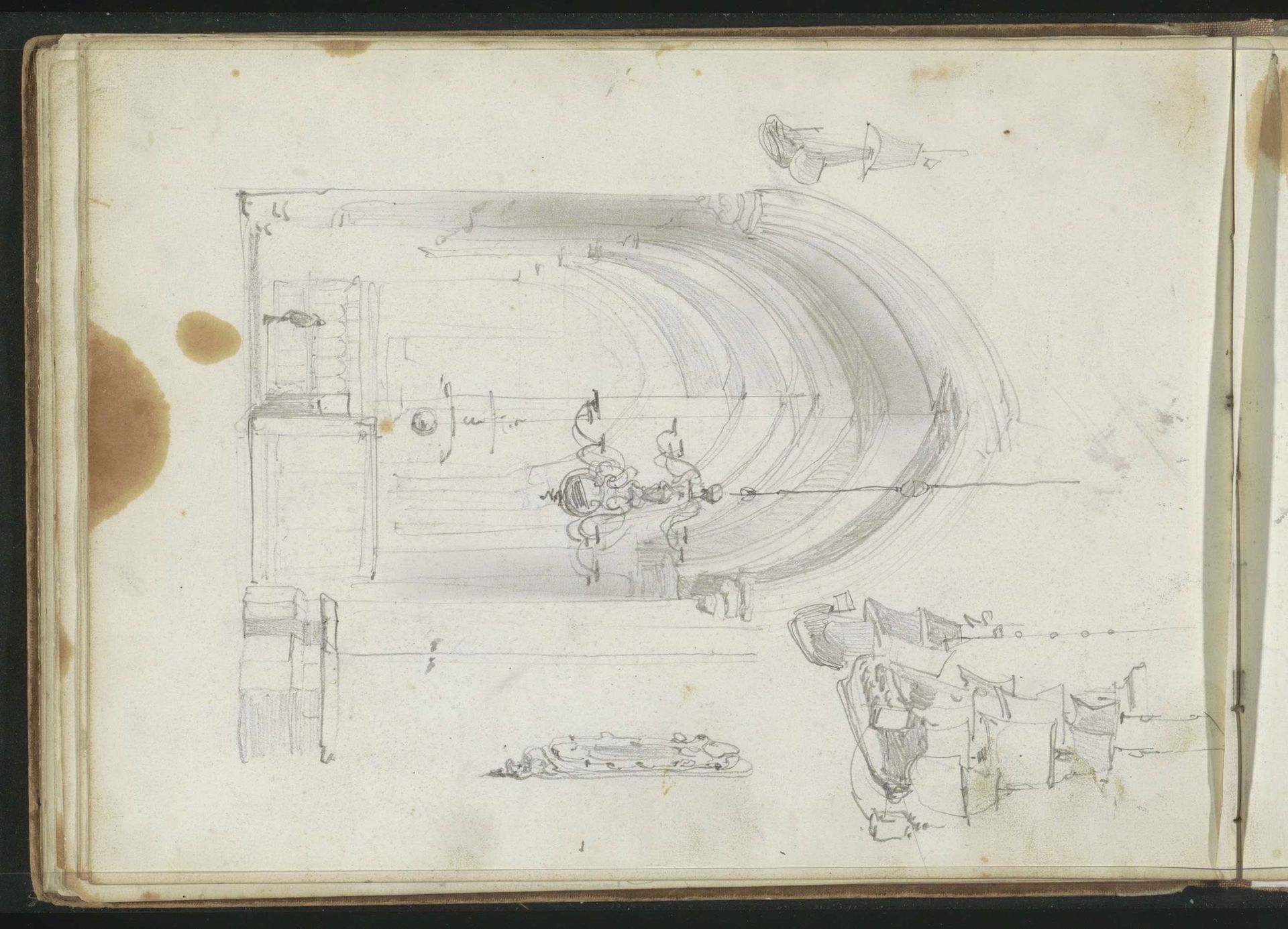 Figuur in een kerkinterieur by Johannes Bosboom