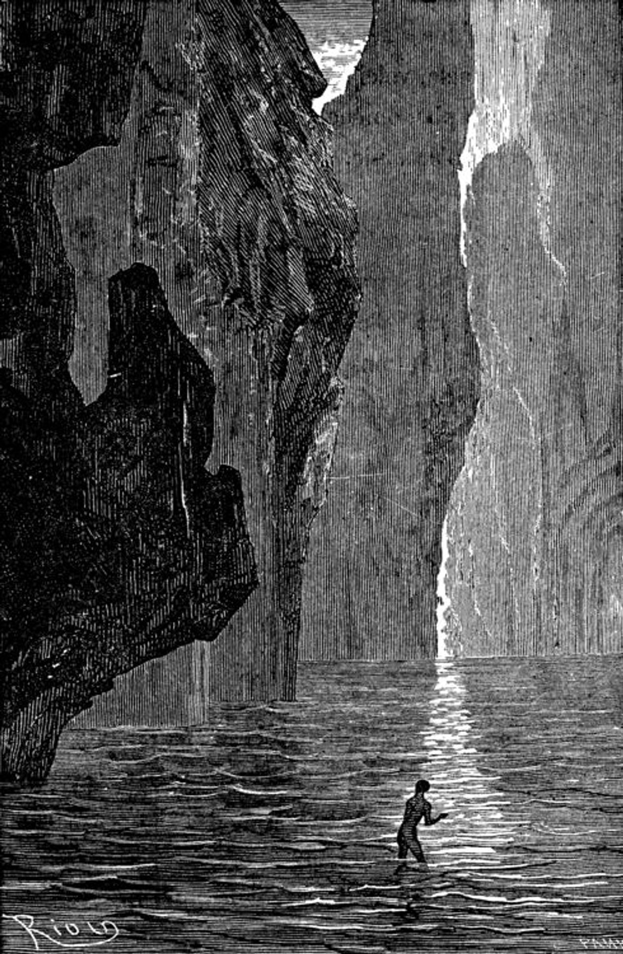Journey to the Center of the Earth by Edouard Riou