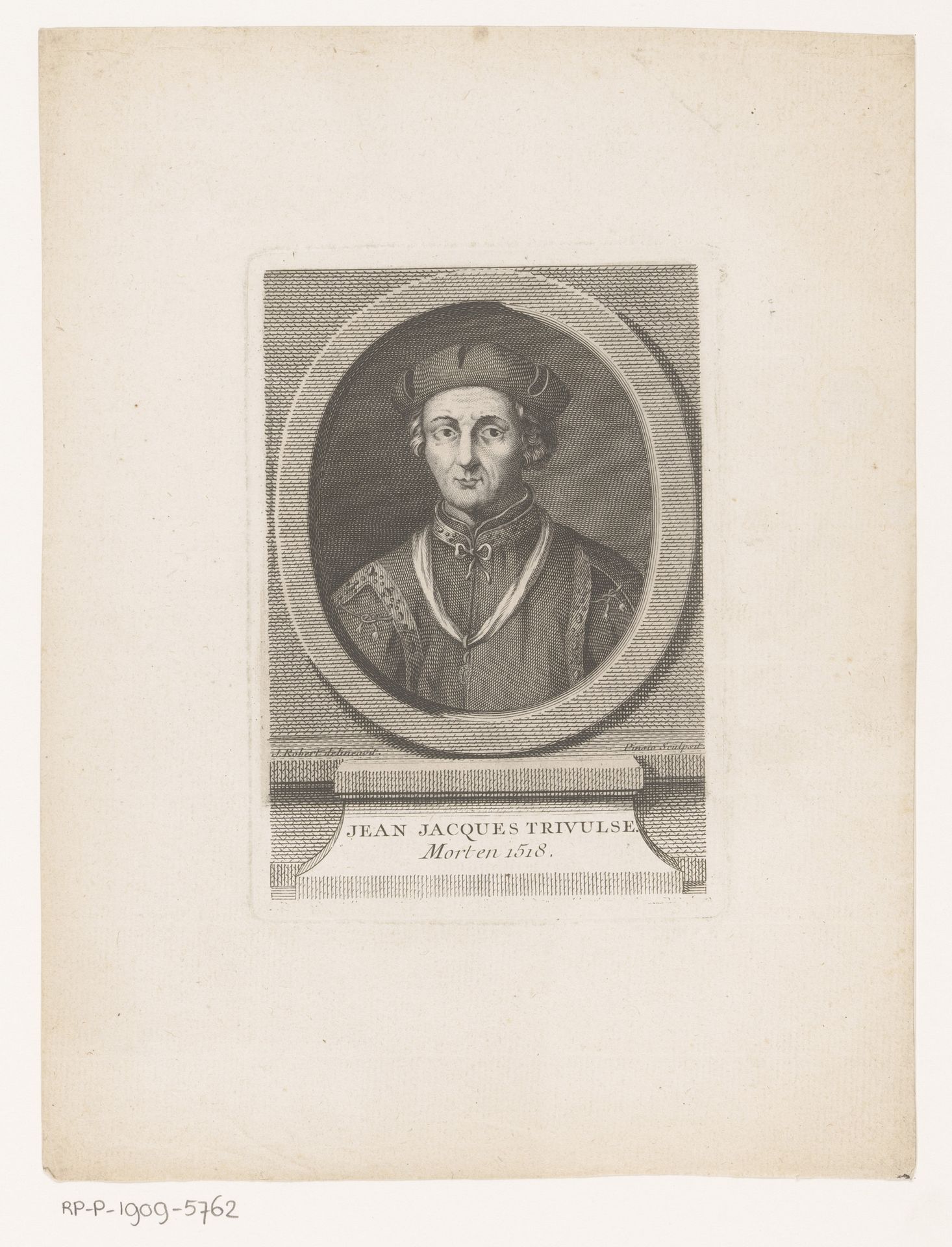 Portret van Gian Giacomo Trivulzio by Sébastien Pinssio