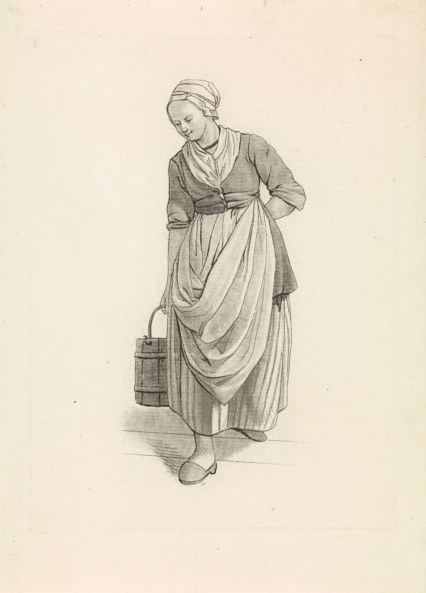 Melkmeisje by Mathias de Sallieth