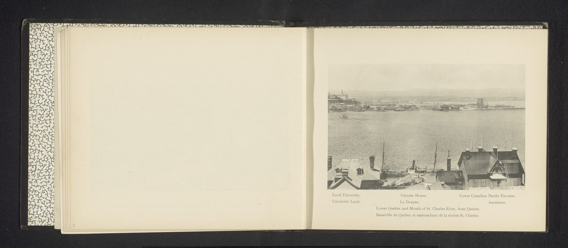 Gezicht op Québec en de Saint Charles by Jules-Ernest Livernois