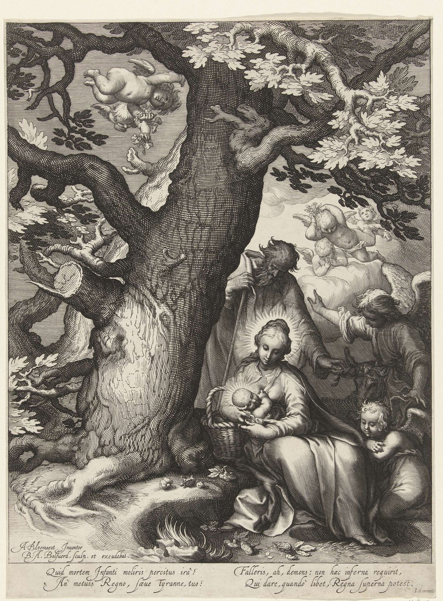 Rest on the Flight into Egypt by Boëtius Adamsz. Bolswert