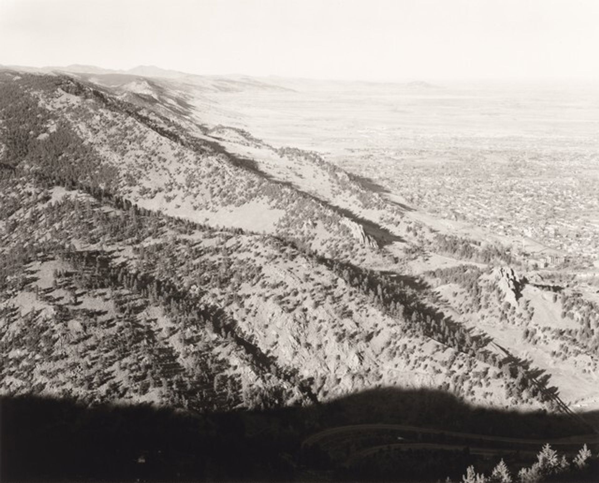 North from Flagstaff Mountain, Boulder County, Colorado by Robert Adams