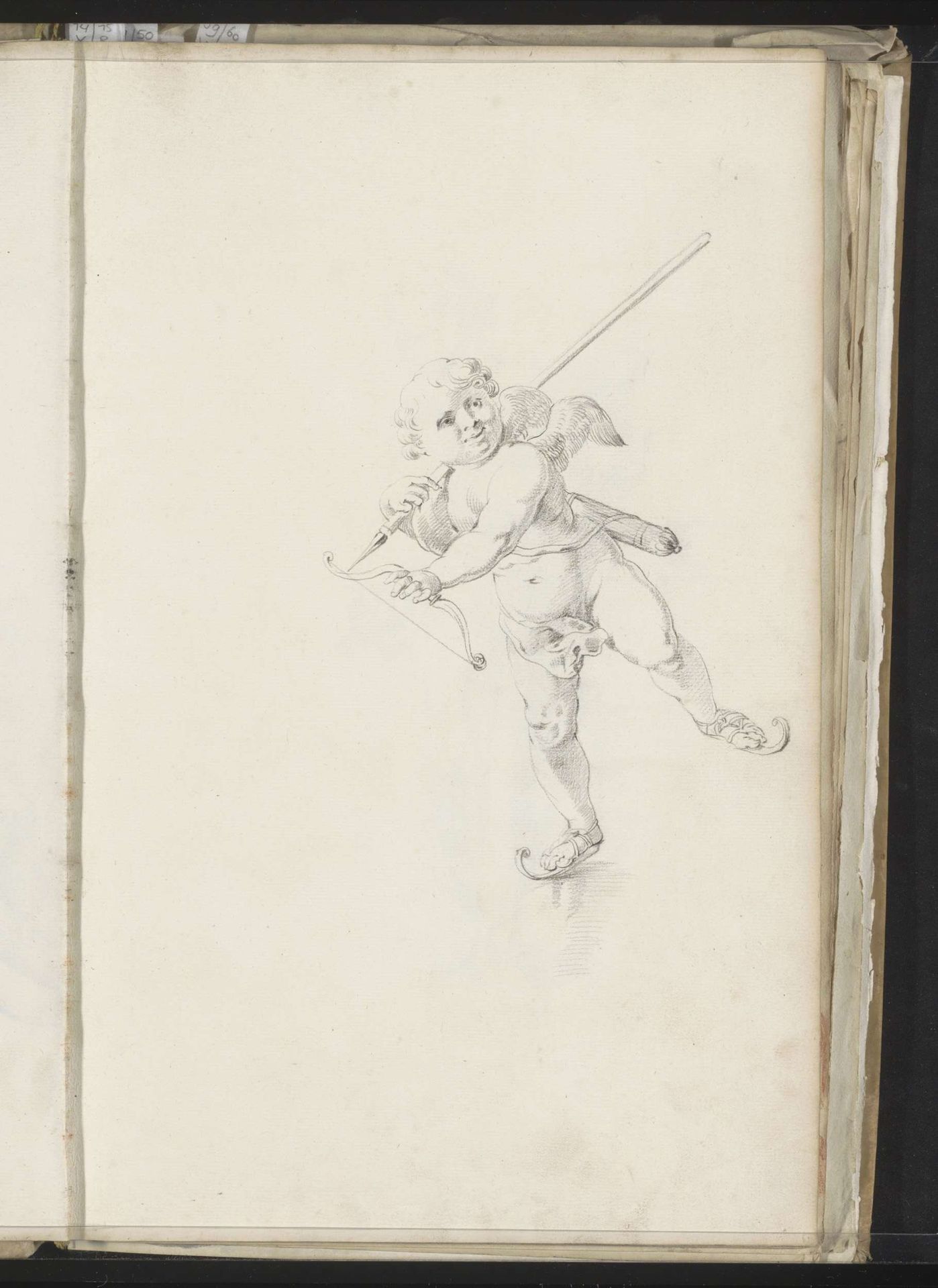 Cupido op schaatsen by Jacob Toorenvliet