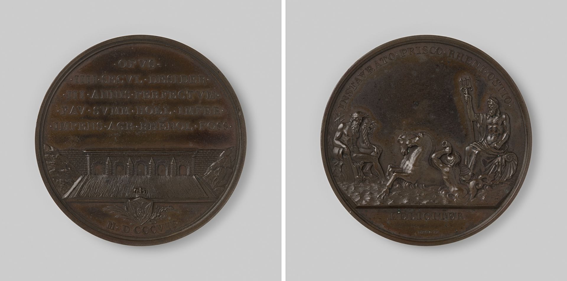 Opening van de sluizen van de Rijn te Katwijk 1807 by Jean-Pierre Droz