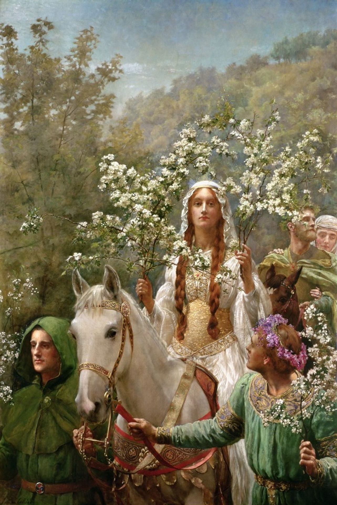 Queen Guinevre's Maying by John Collier