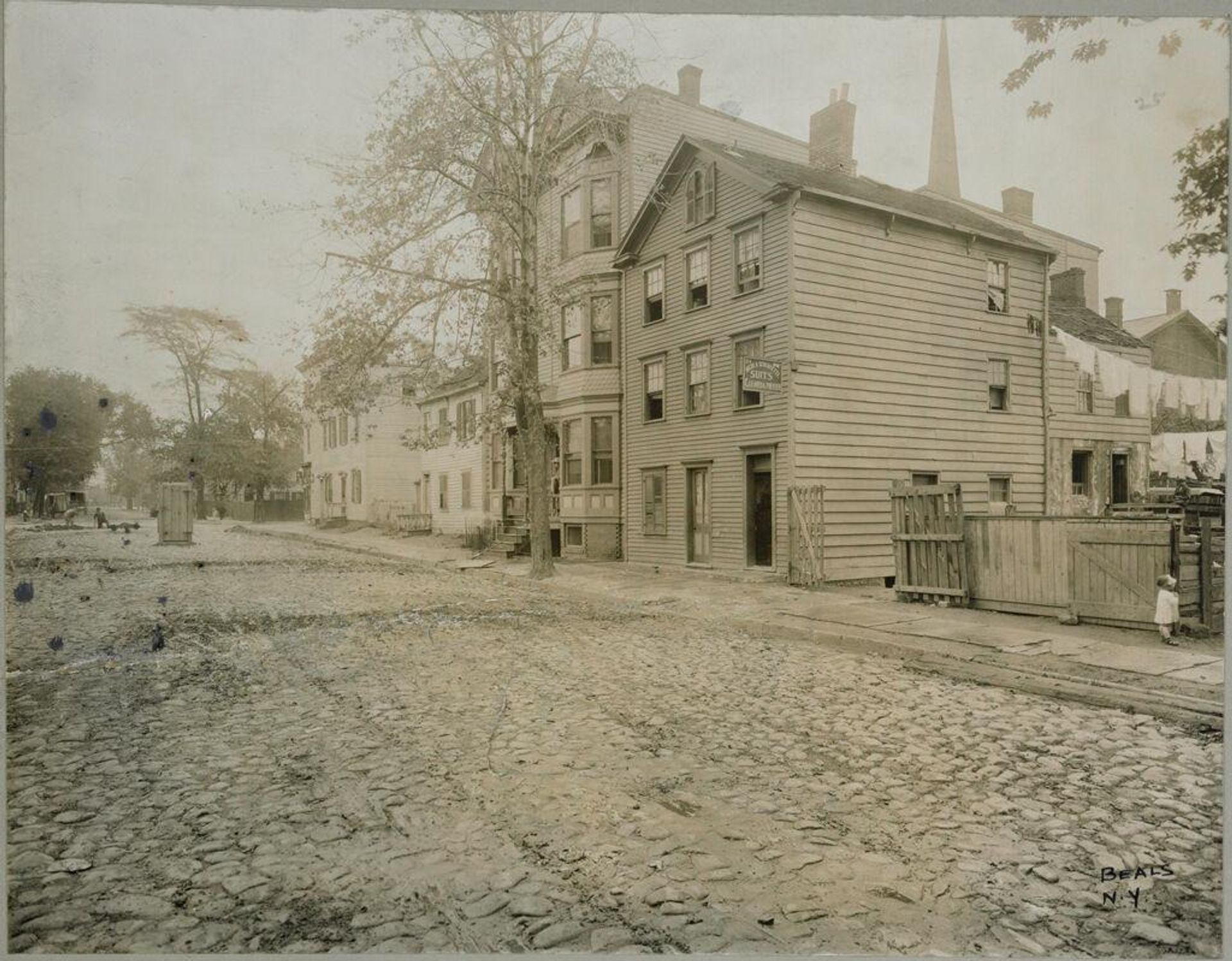 Housing, Conditions: United States. New Jersey. Newark: Housing Conditions in Newark, New Jersey: III. Close building renders several rooms dark. by Jessie Tarbox Beals