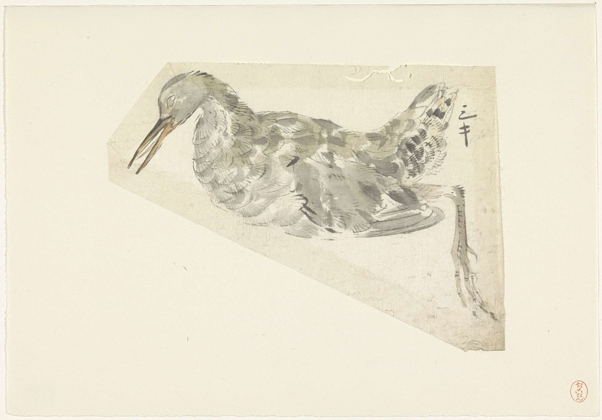 Dode watervogel by Yamamoto Baiitsu
