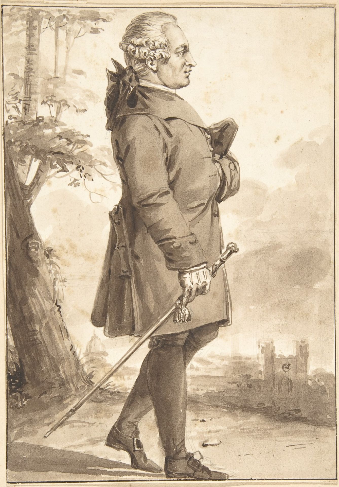 Portrait of P.-A. Caron de Beaumarchais by Jean-Baptiste-François Bosio