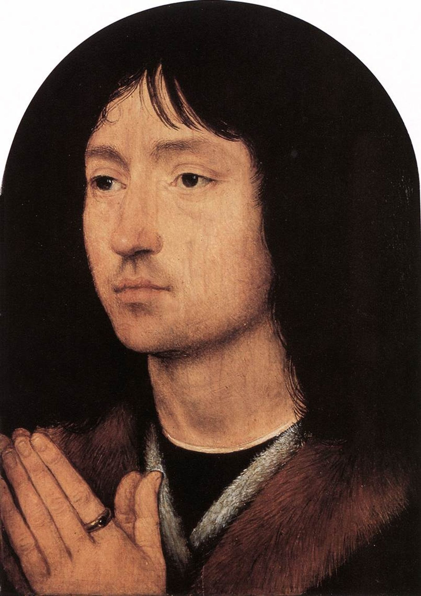 Portrait of a Young Man at Prayer by Hans Memling