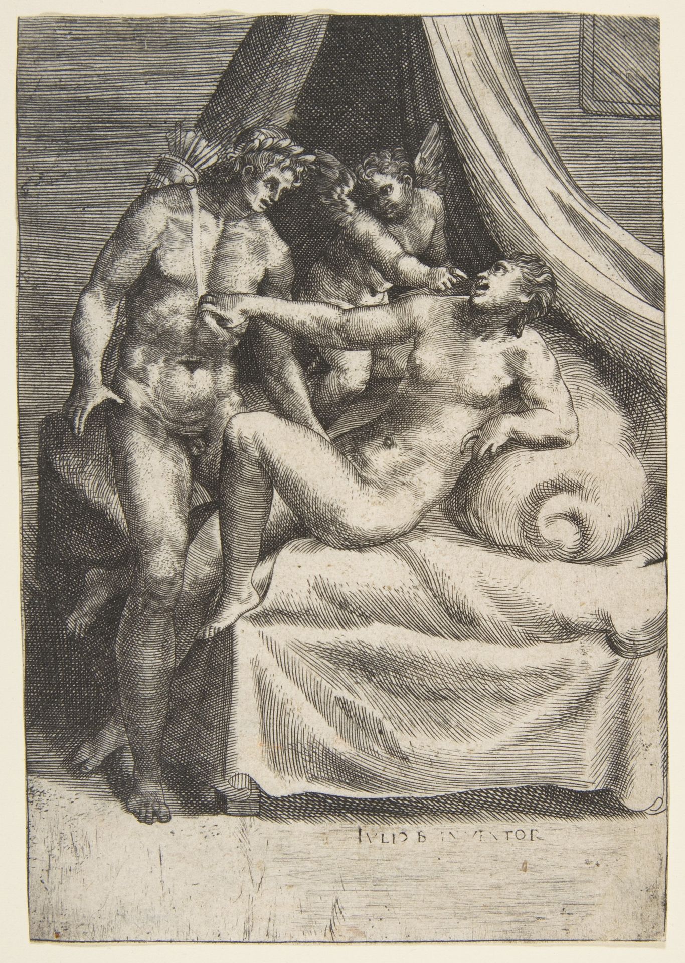 Apollo and Daphne, from "The Loves of the Gods" (Amorosi diletti degli dei) by Giulio Bonasone