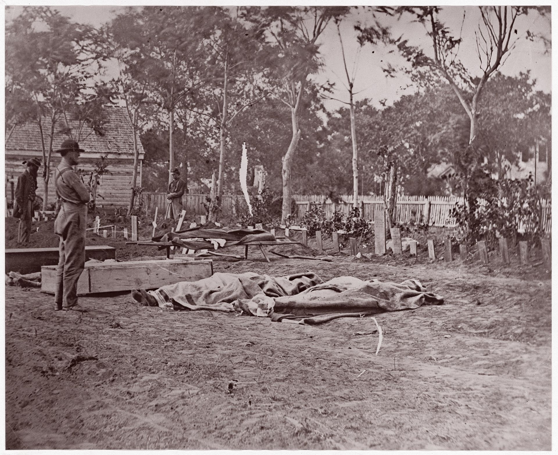 Burial of the Dead, Fredericksburg by Andrew Joseph Russell