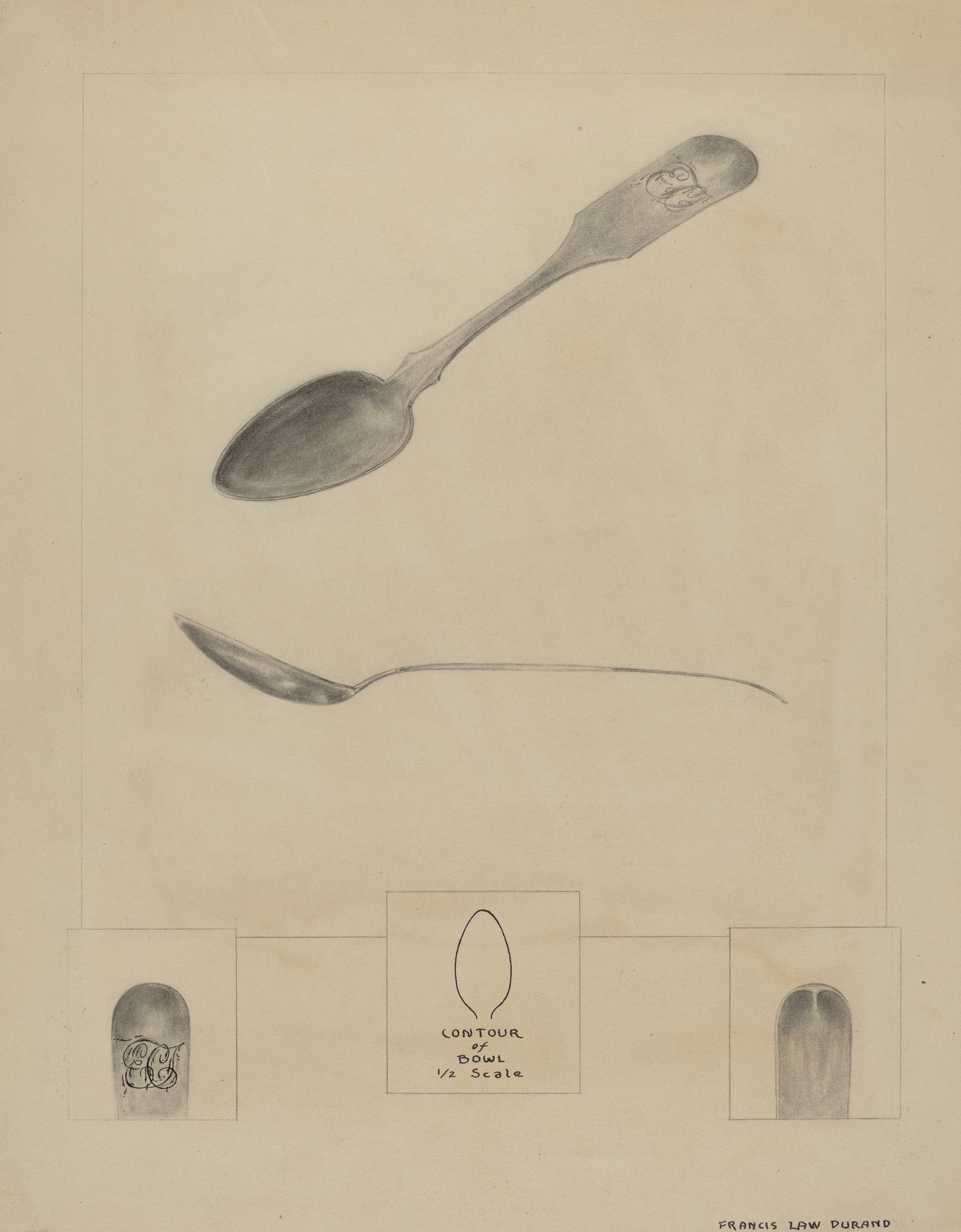 Silver Teaspoon by Francis Law Durand