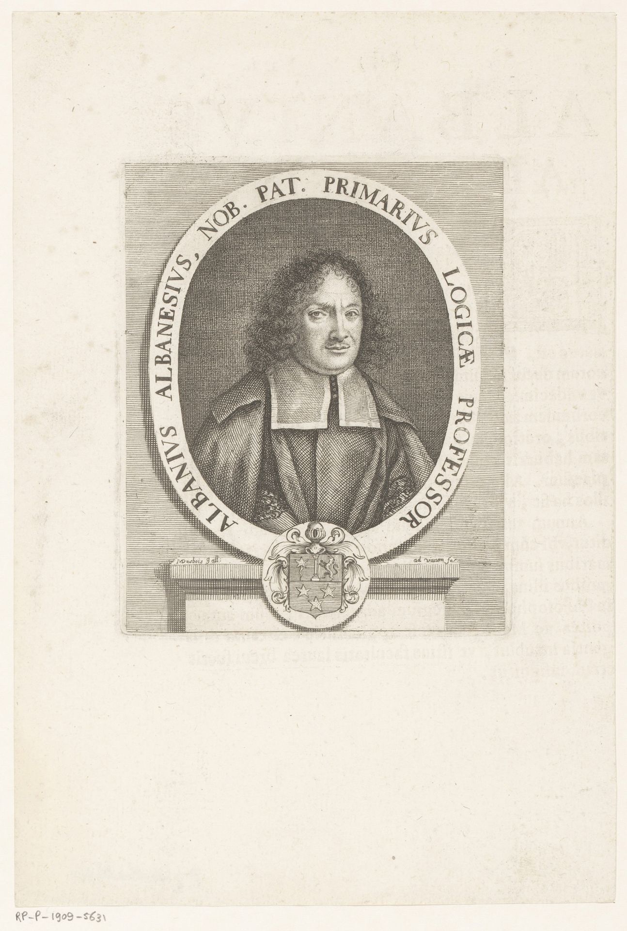 Portret van Albanio Albanesi by Martial Desbois