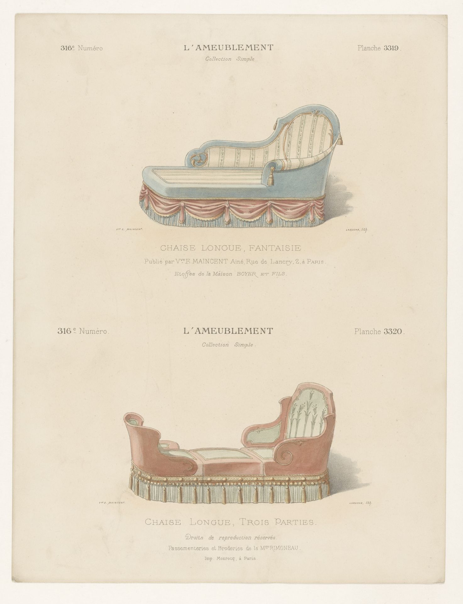 Twee chaise longues by Léon Laroche