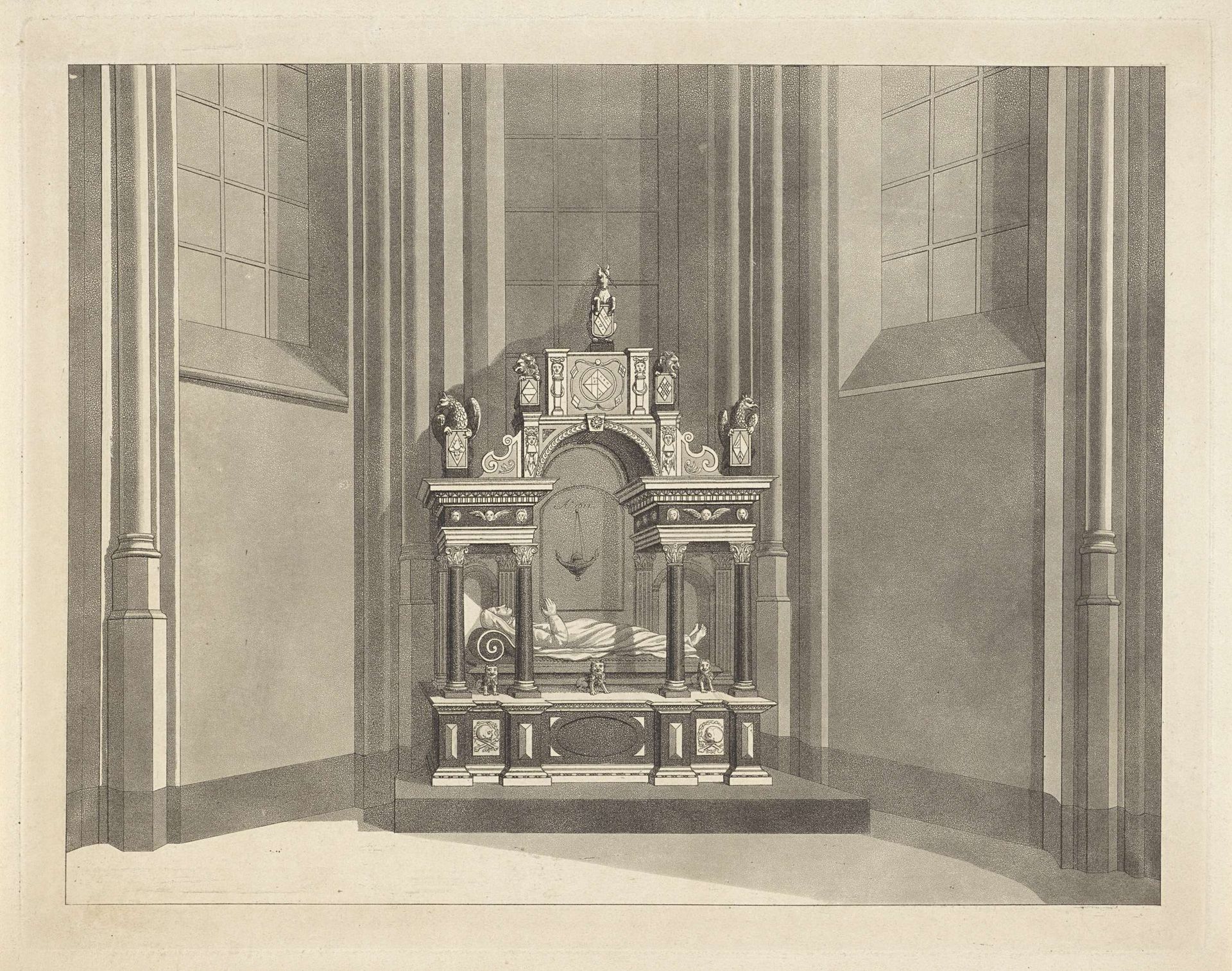 Grafmonument van Elisabeth van Morgan by Johannes Cornelis Zürcher