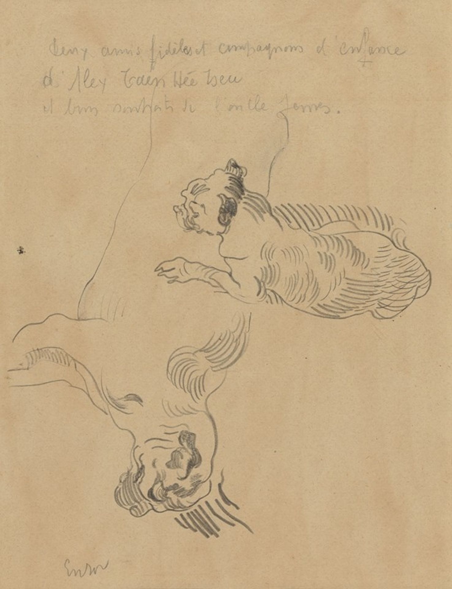 Twee honden by James Ensor