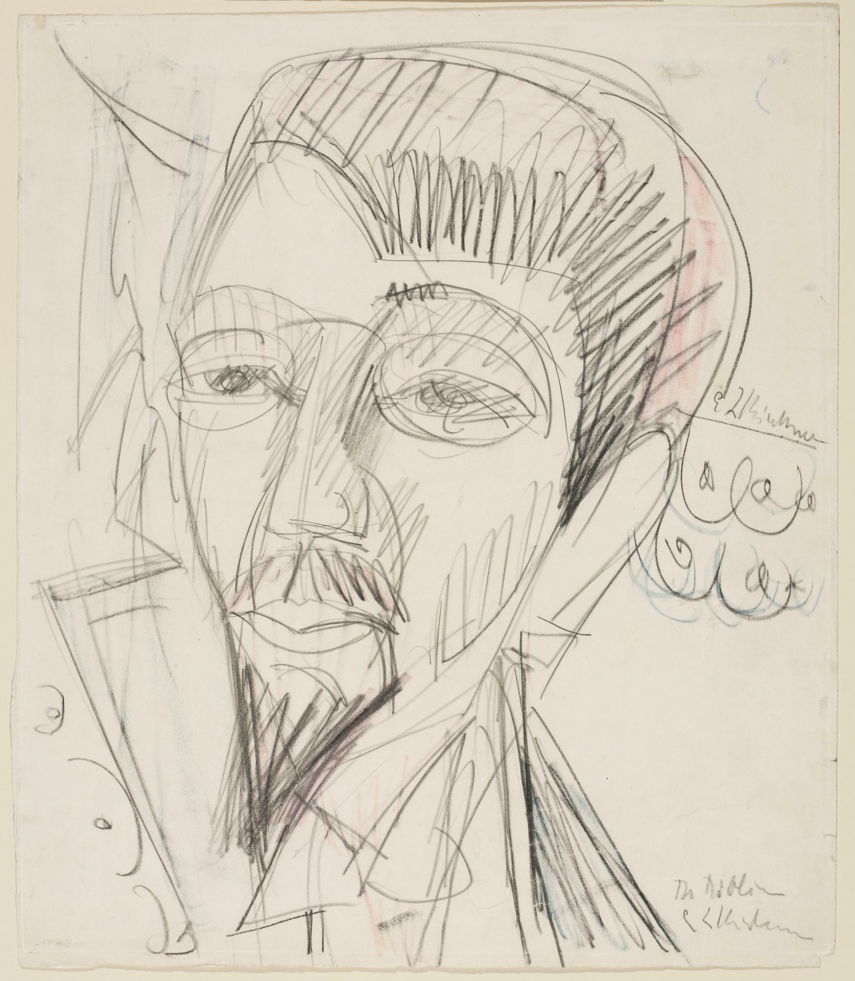 Portrait of Alfred Döblin by Ernst Ludwig Kirchner