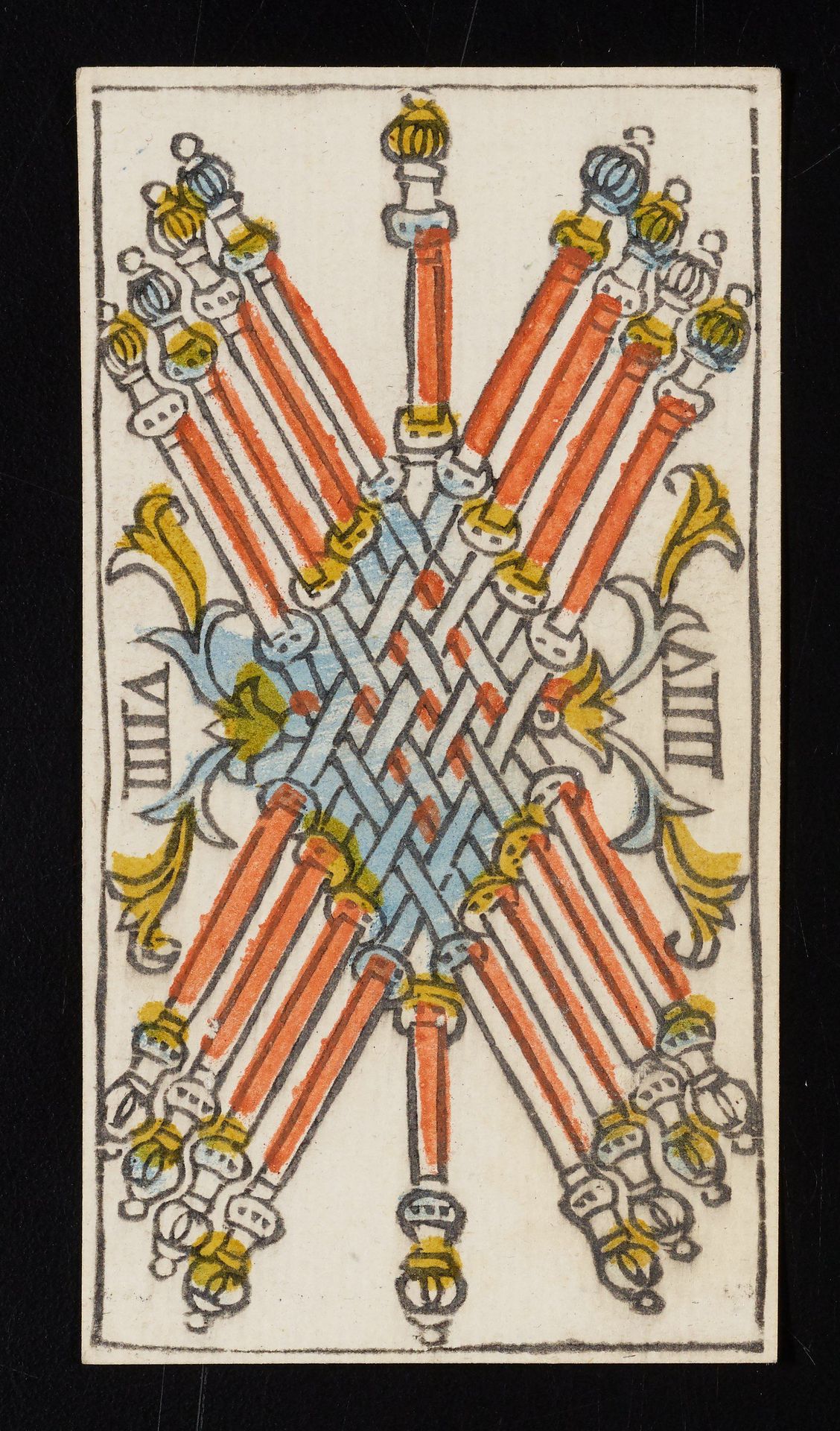 Nine of Batons by Claude Burdel