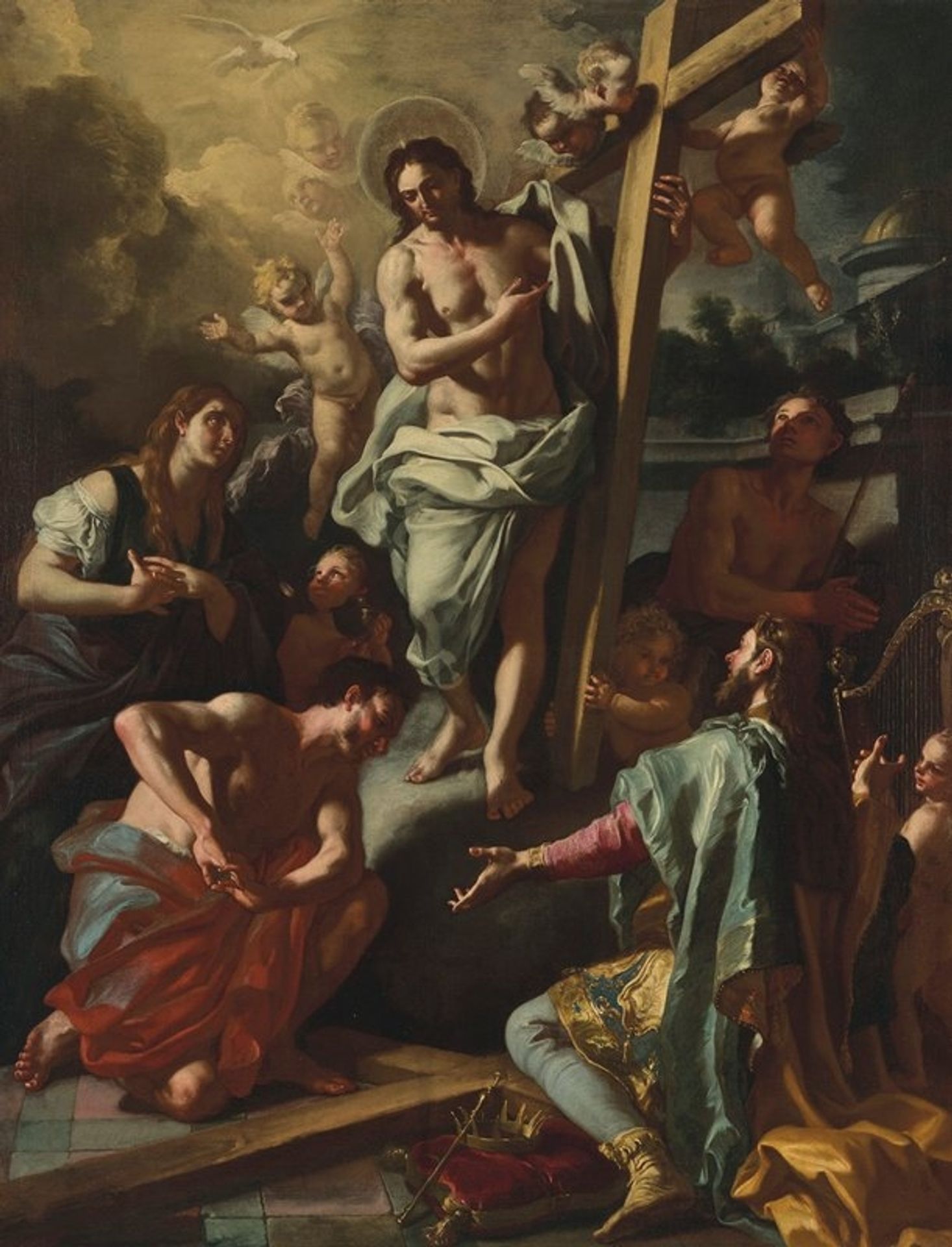 Christ descending into Limbo by Francesco Solimena