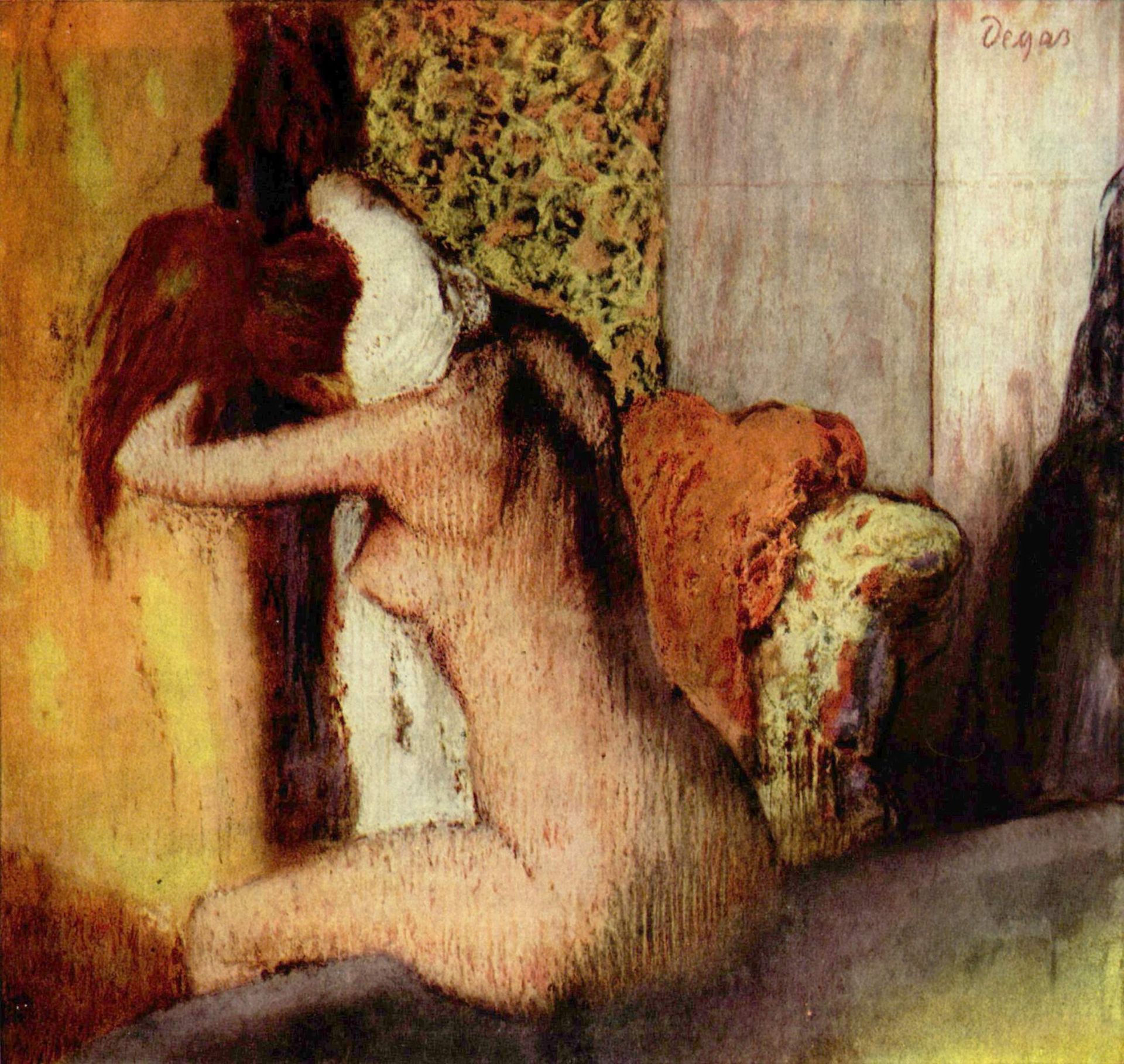 After the Bath, Woman Drying Her Nape by Edgar Degas