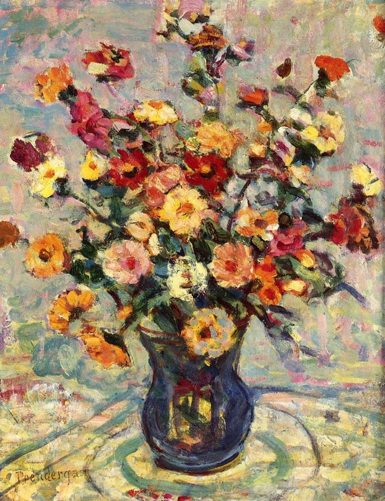 Still Life with Flowers by Maurice Prendergast