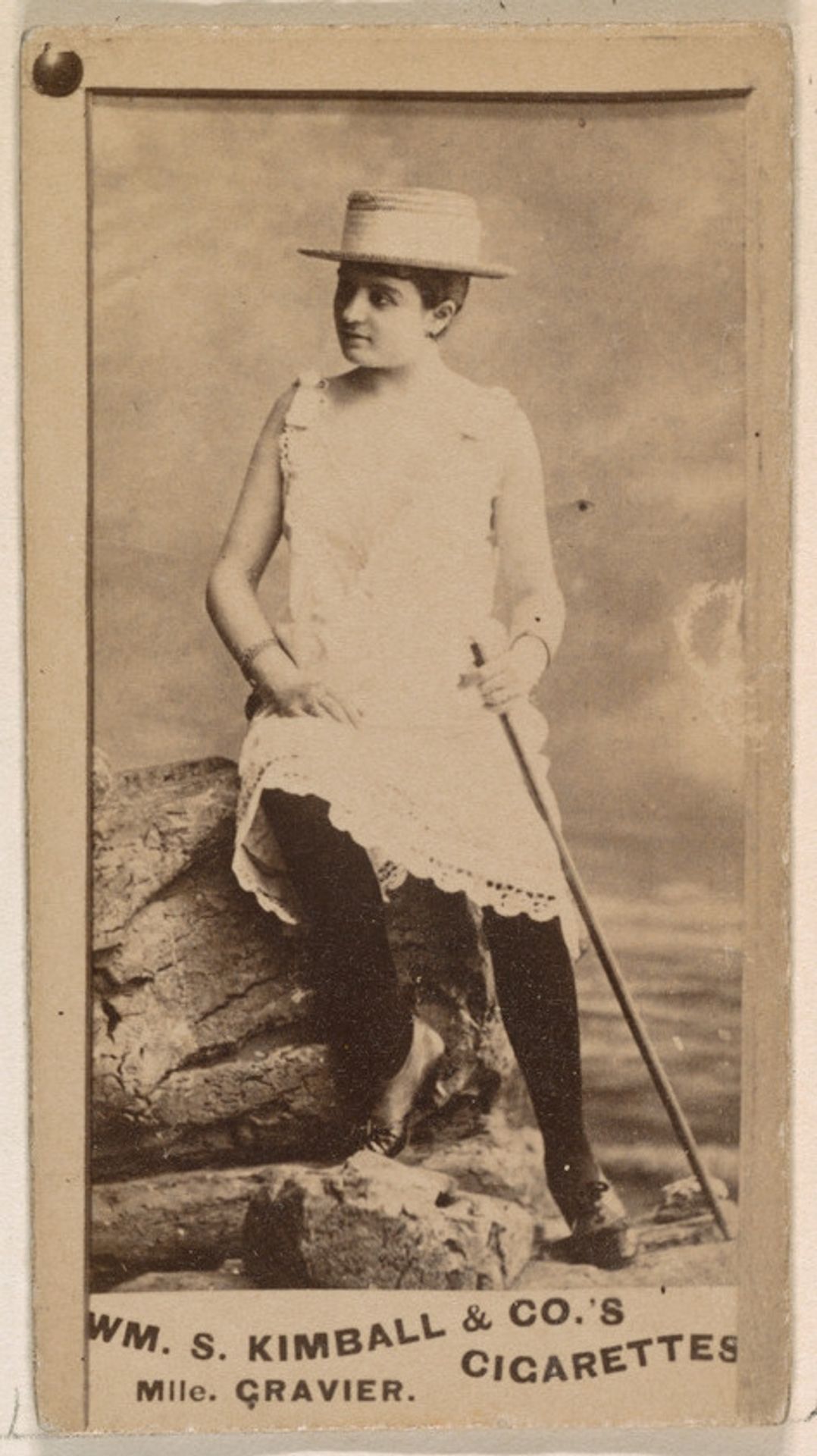 Mlle Gravier, from the Actresses series (N203) issued by Wm. S. Kimball & Co. by William S. Kimball & Company