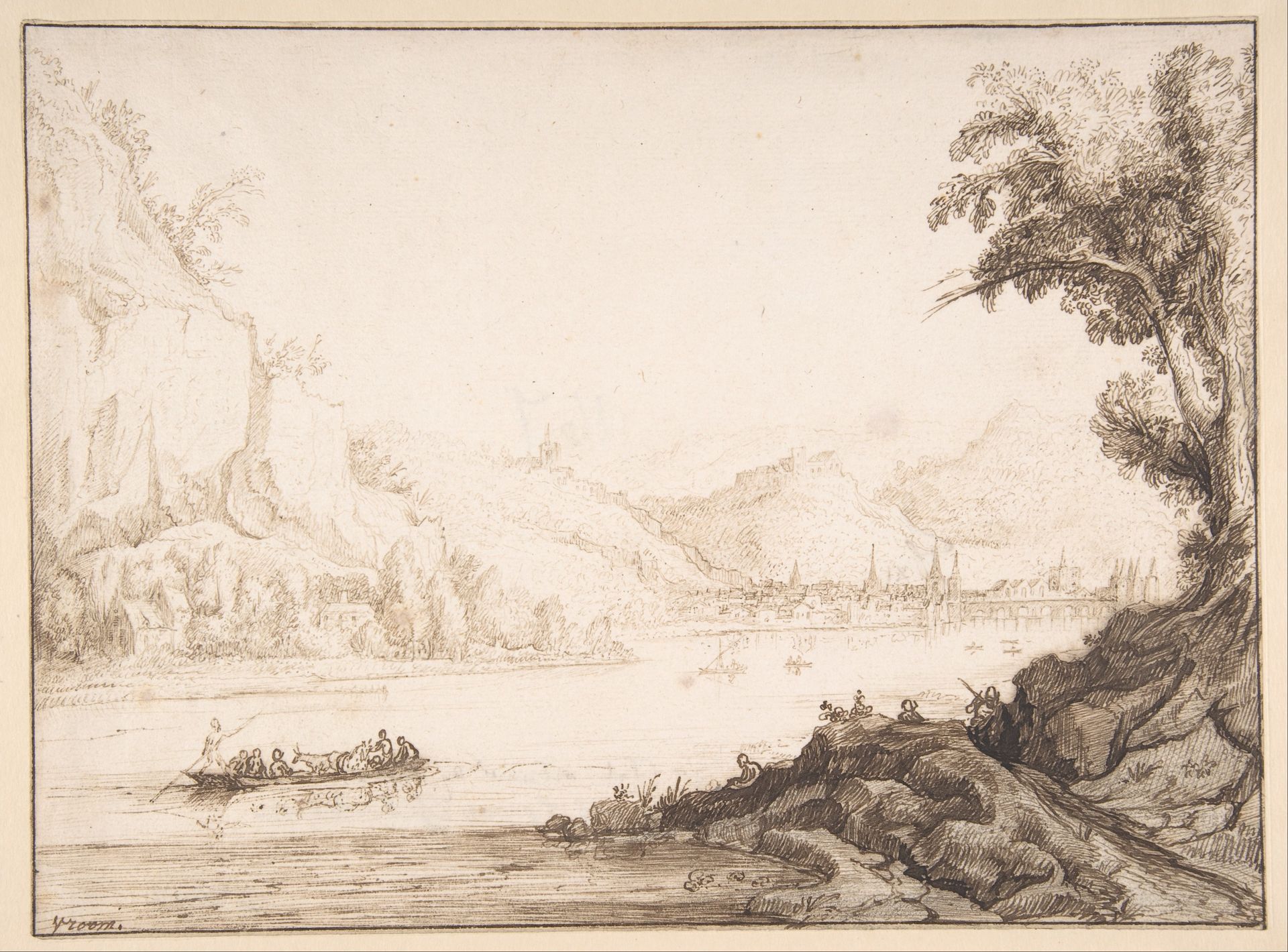 View of Vienne on the Rhone by Hendrick (Cornelisz) Vroom