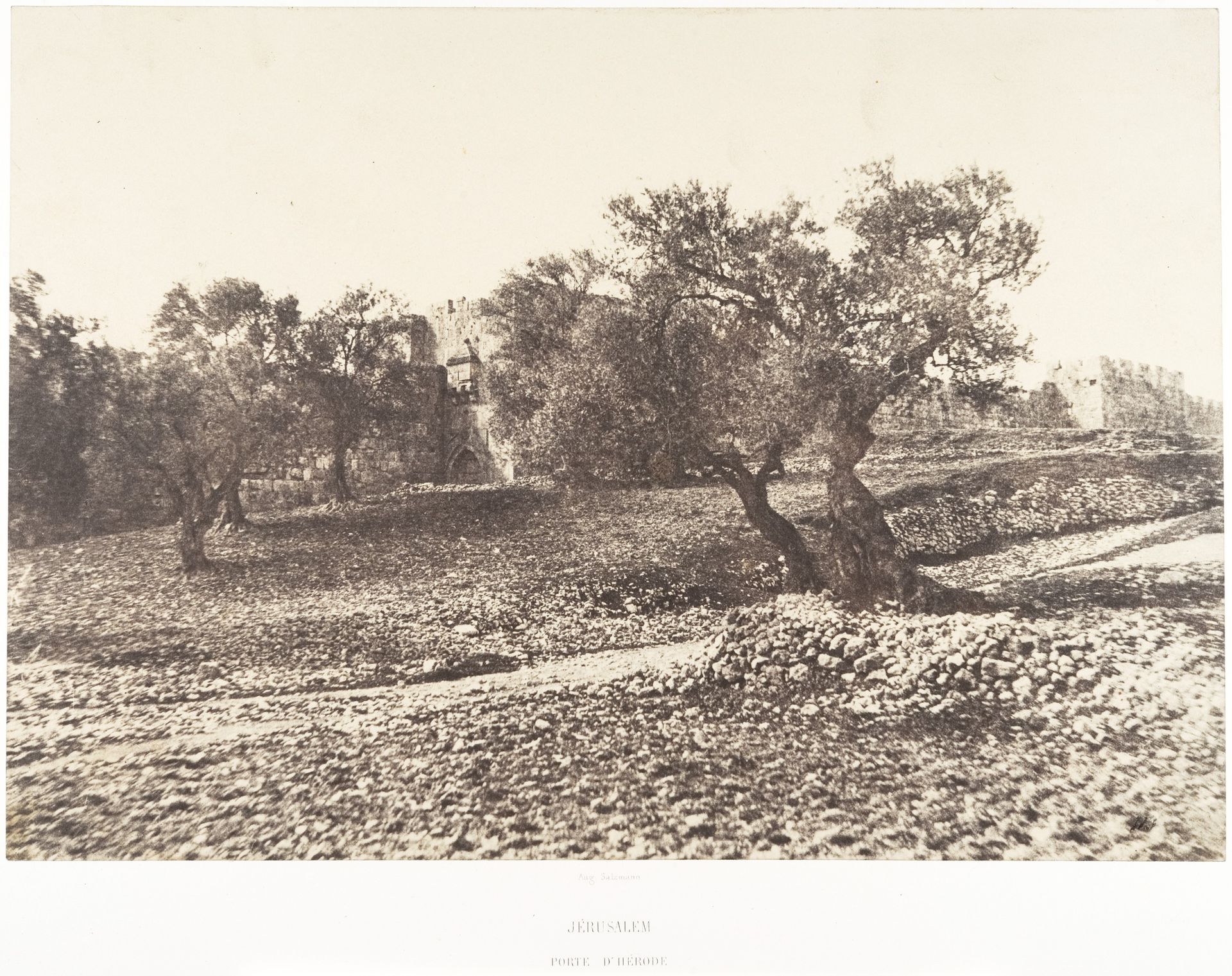 Jérusalem, Porte d'Hérode by Auguste Salzmann